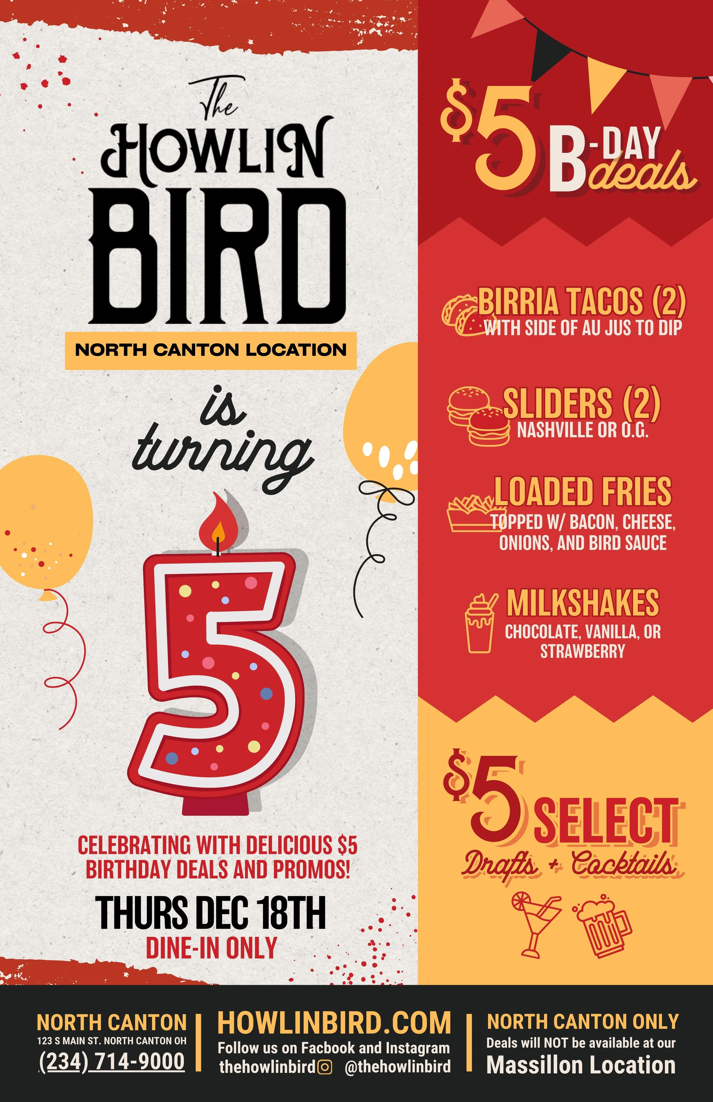 Howlin Bird Turns 5!