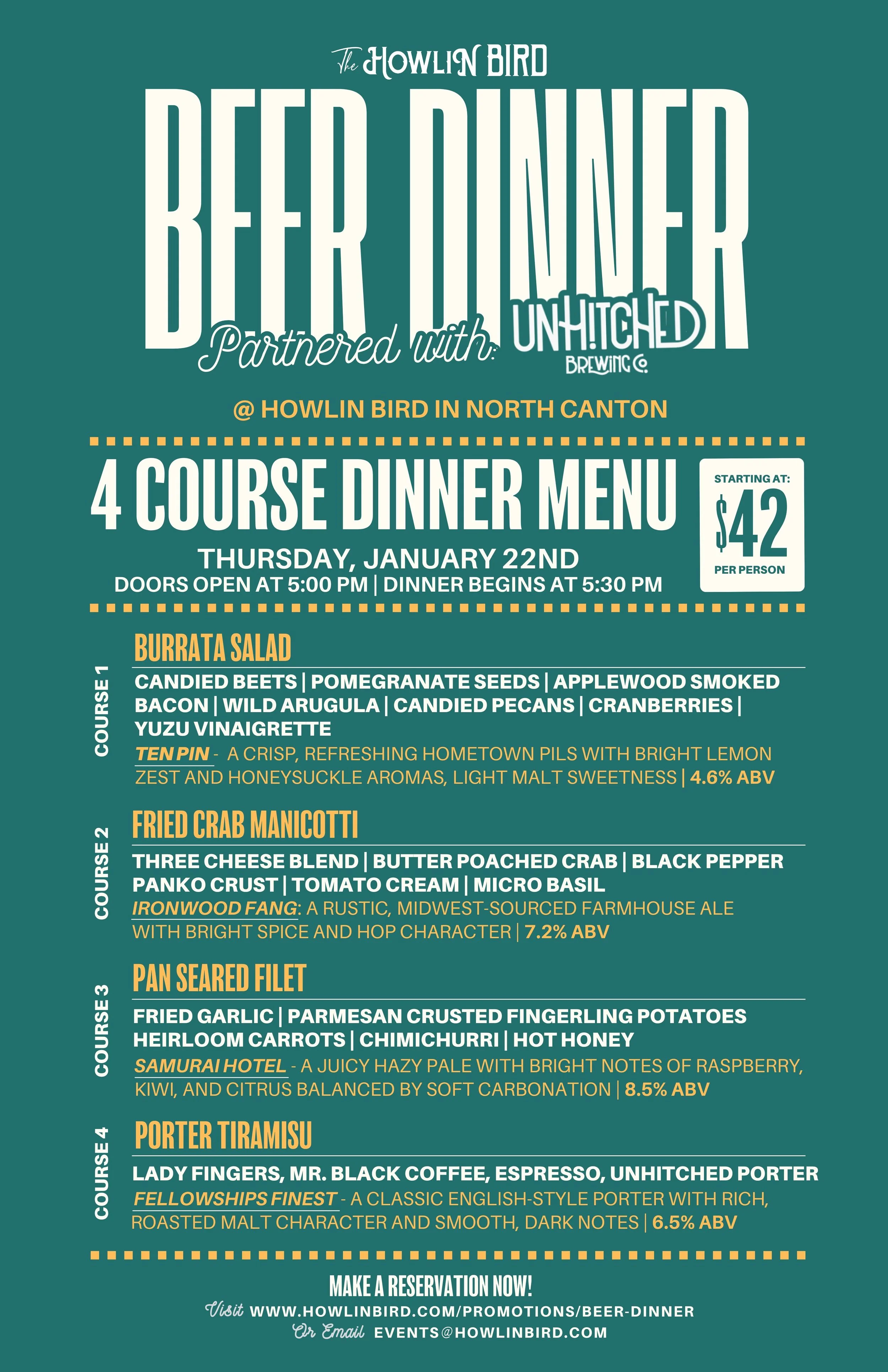 Beer Dinner