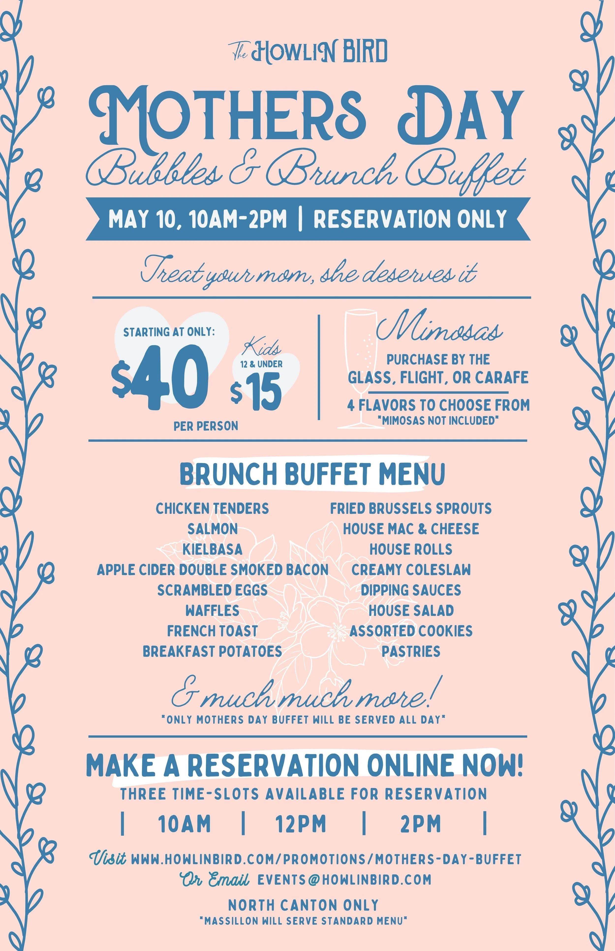 Bubbles and Brunch Buffet