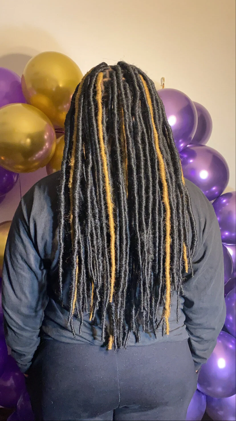 Waist Length Faux Locs - 1B/27