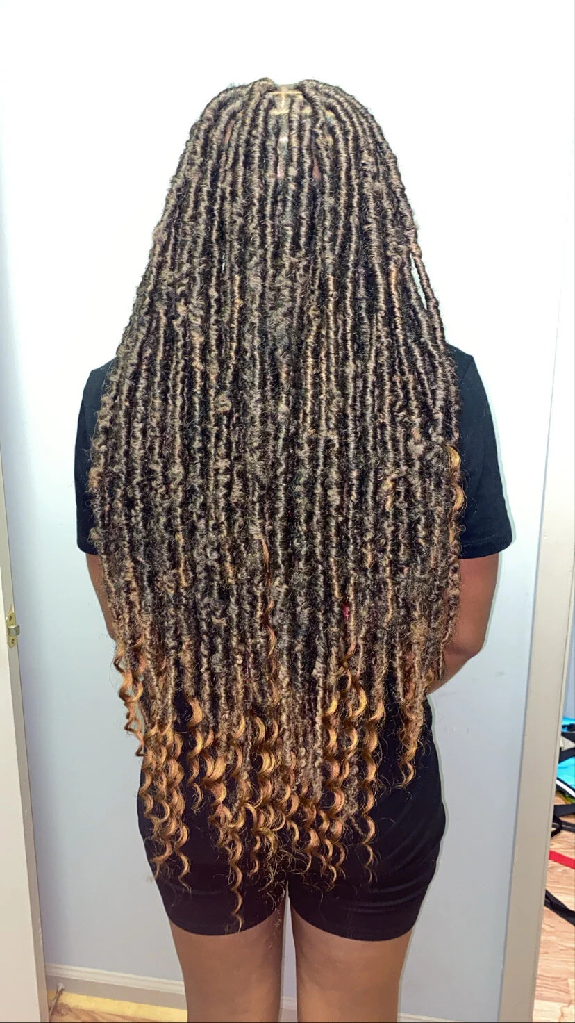 Waist Length Messy Bohemian Locs - T1B/27