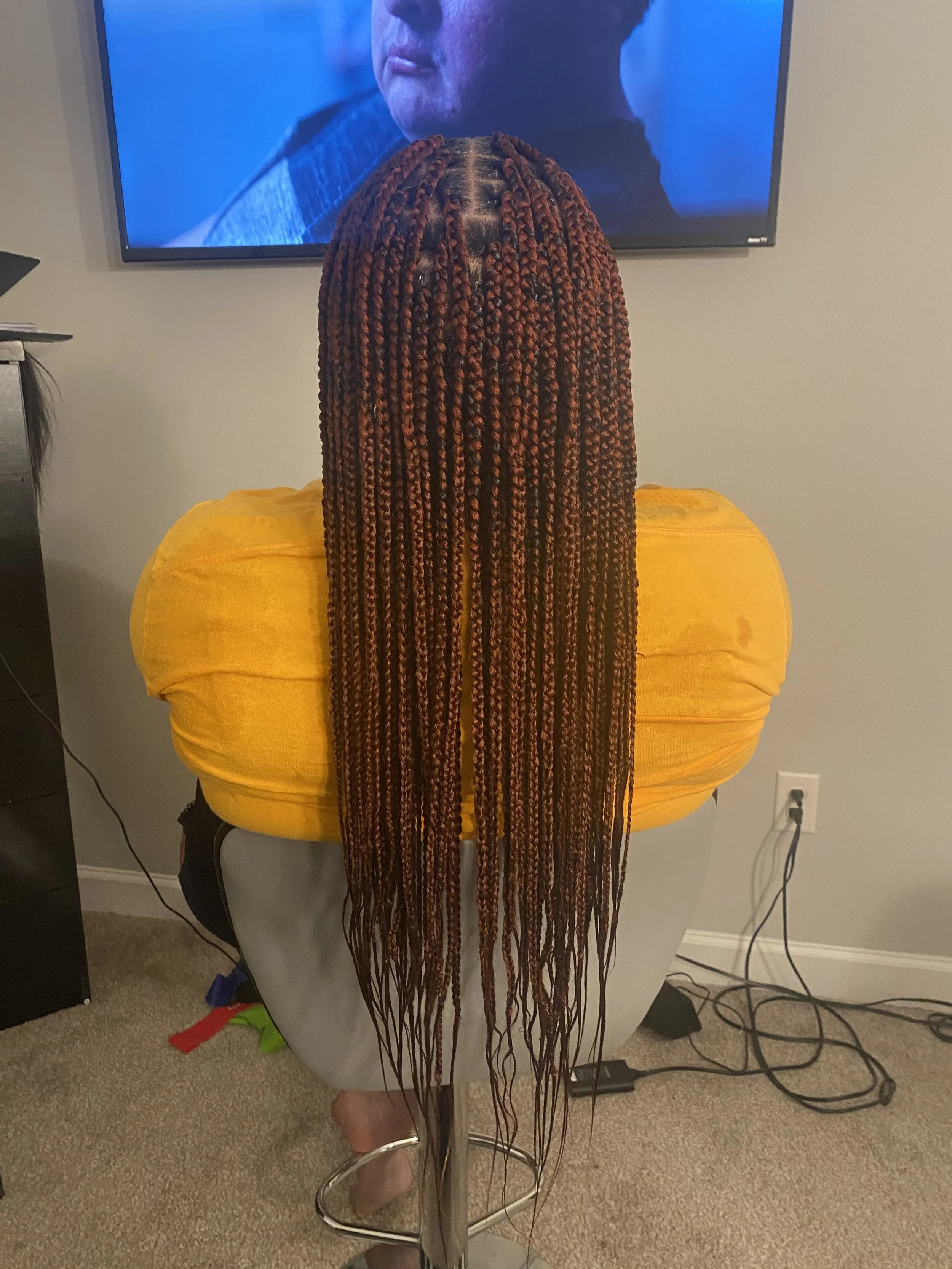 Waist Length Knotless Braids - 350