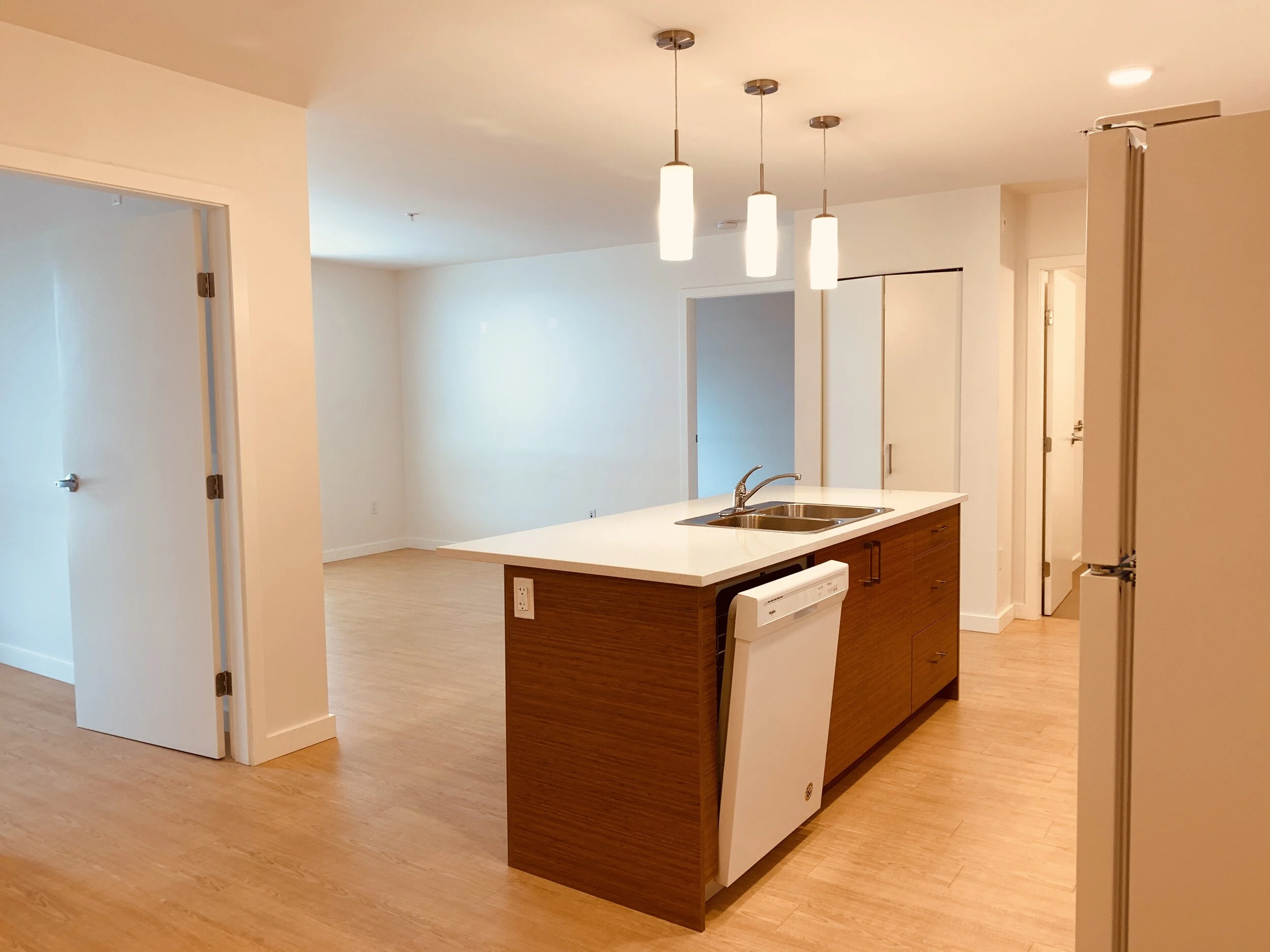 From dining area towards kitchen and main living.