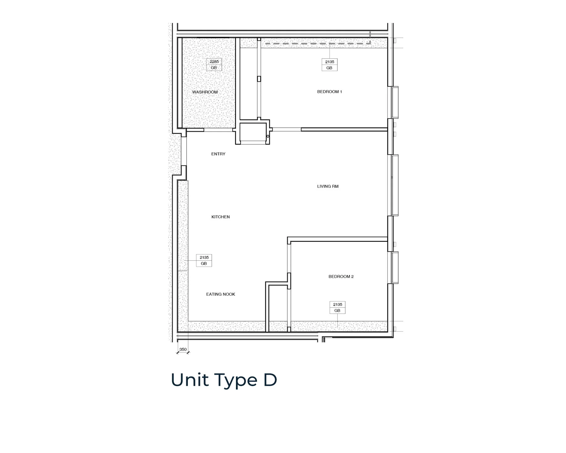 The Aranza, Two-bedroom suite, Unit Type D