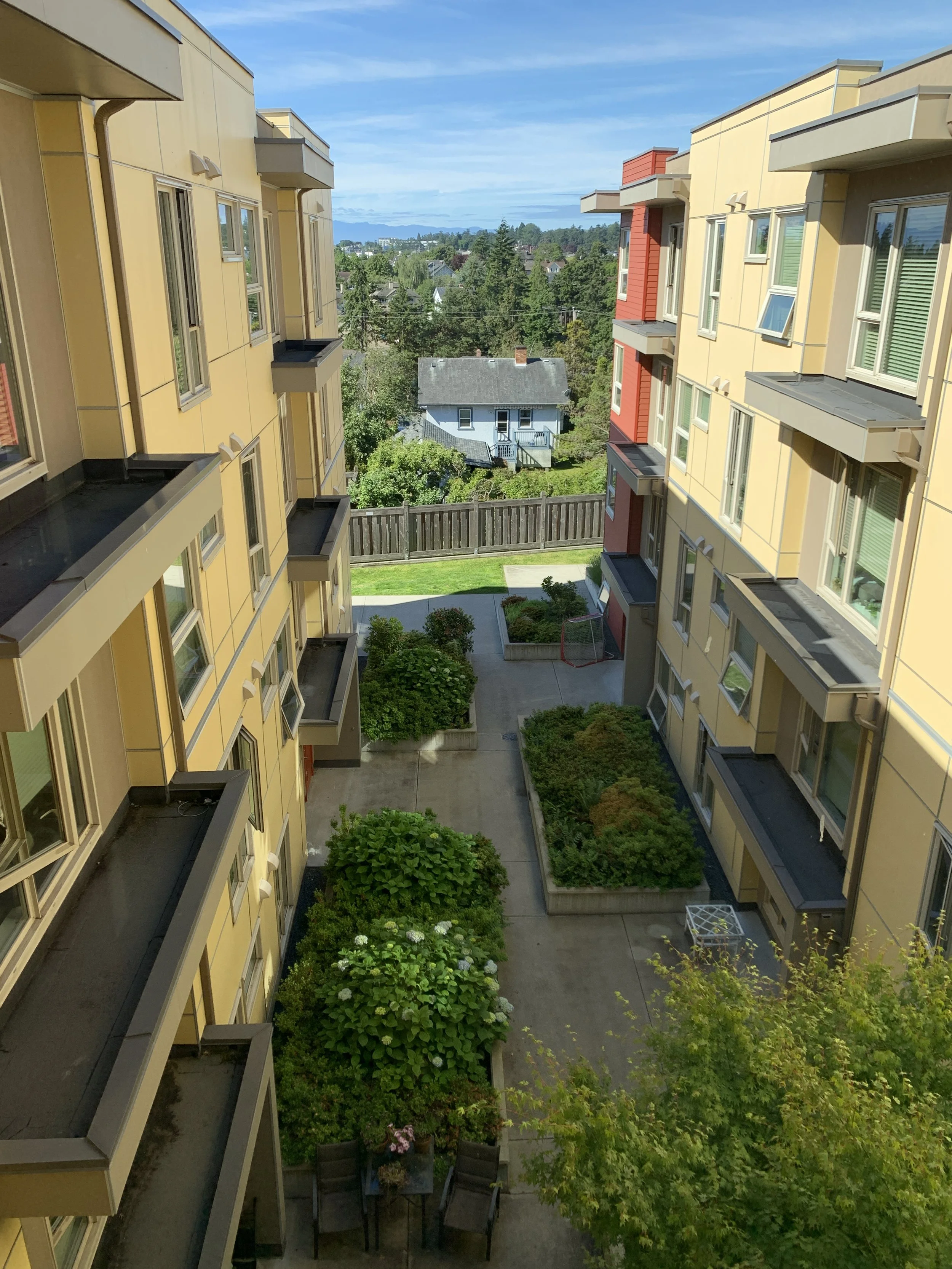 courtyard view.