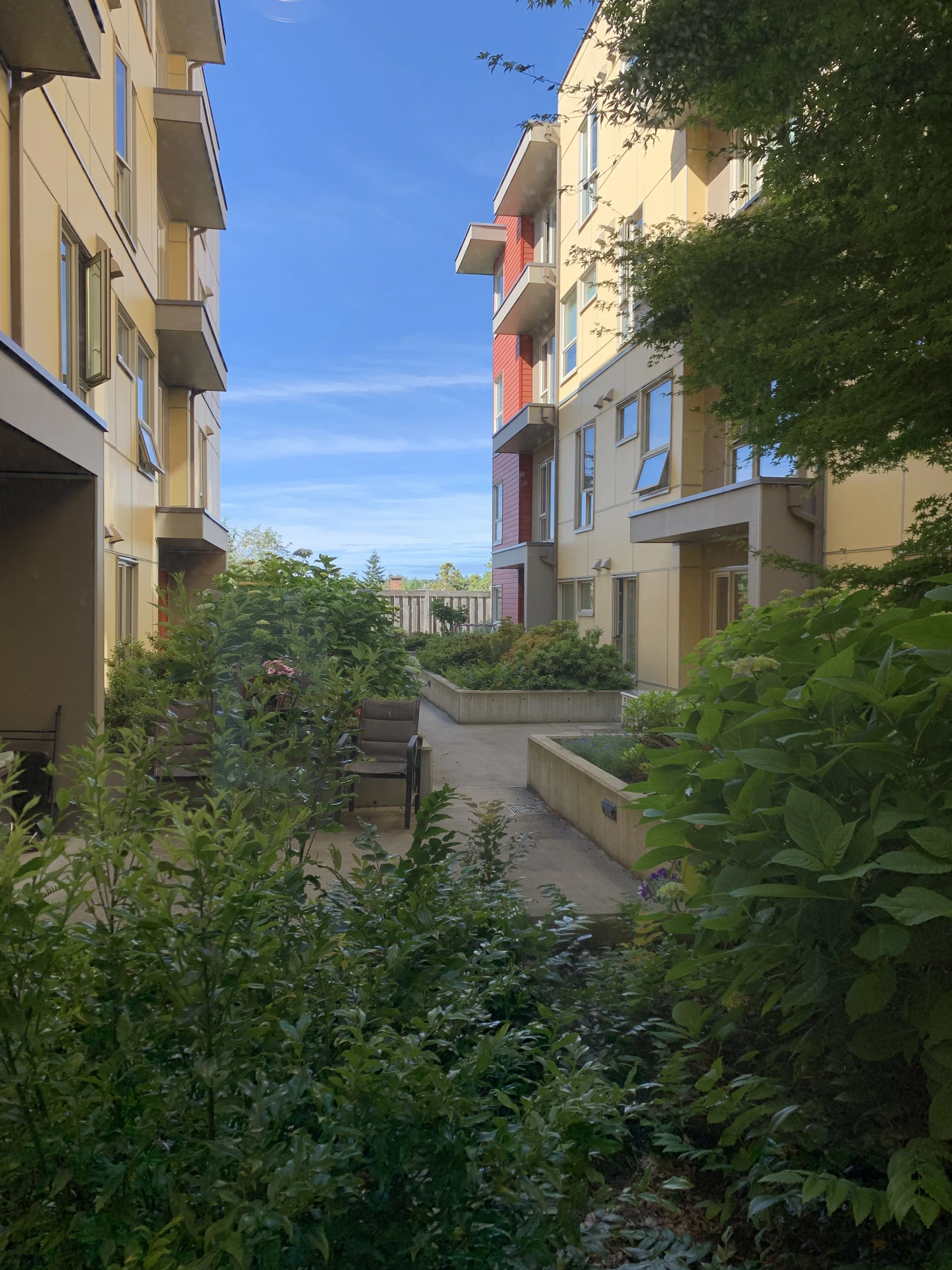 courtyard view.