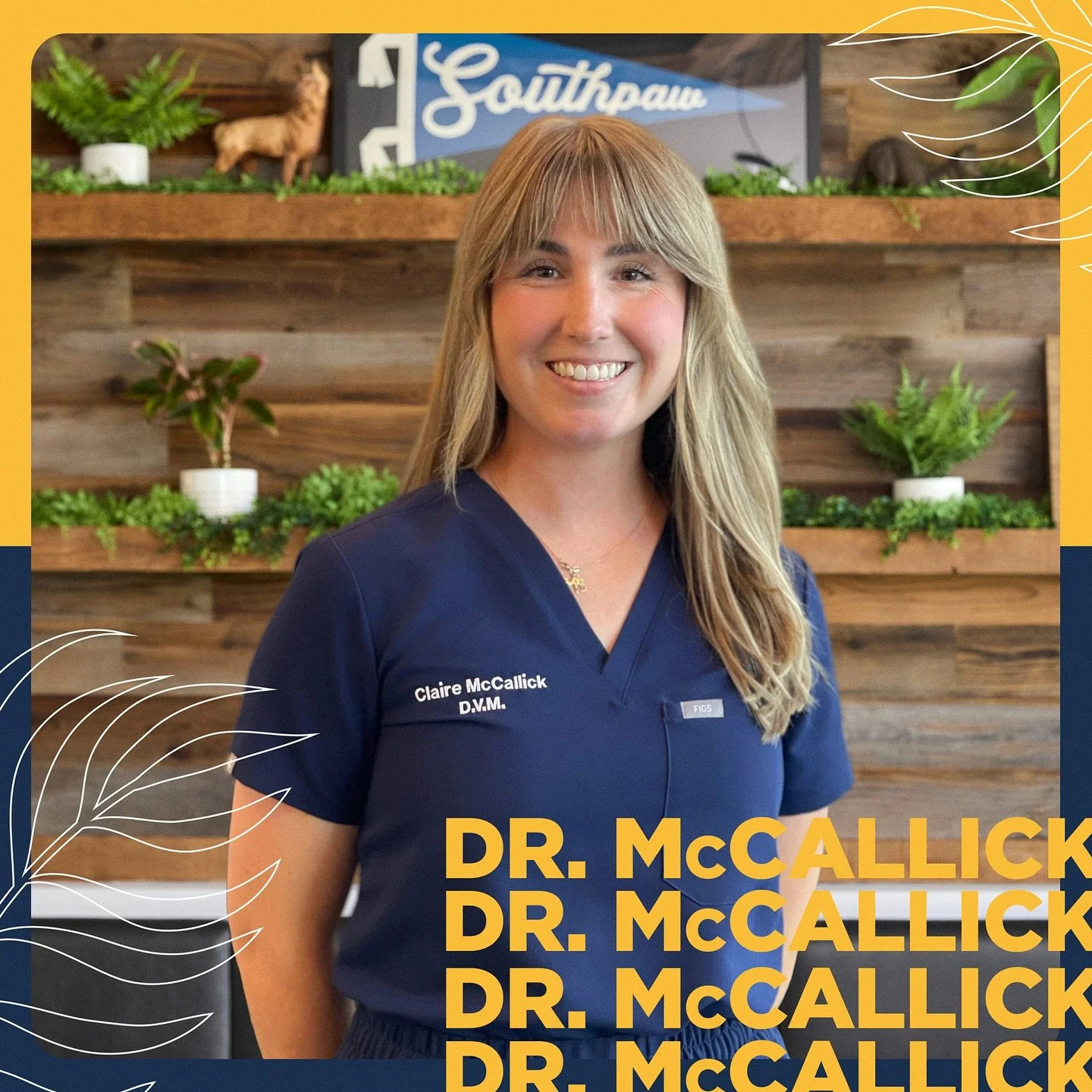 Please welcome Dr. McCallick to the SPV doctor team! Hailing all the way from Scranton, the &ldquo;Paris of northeastern Pennsylvania,&rdquo; Dr. Claire McCallick earned her B.S. in Small Animal Science from Delaware Valley University and her Doctor 