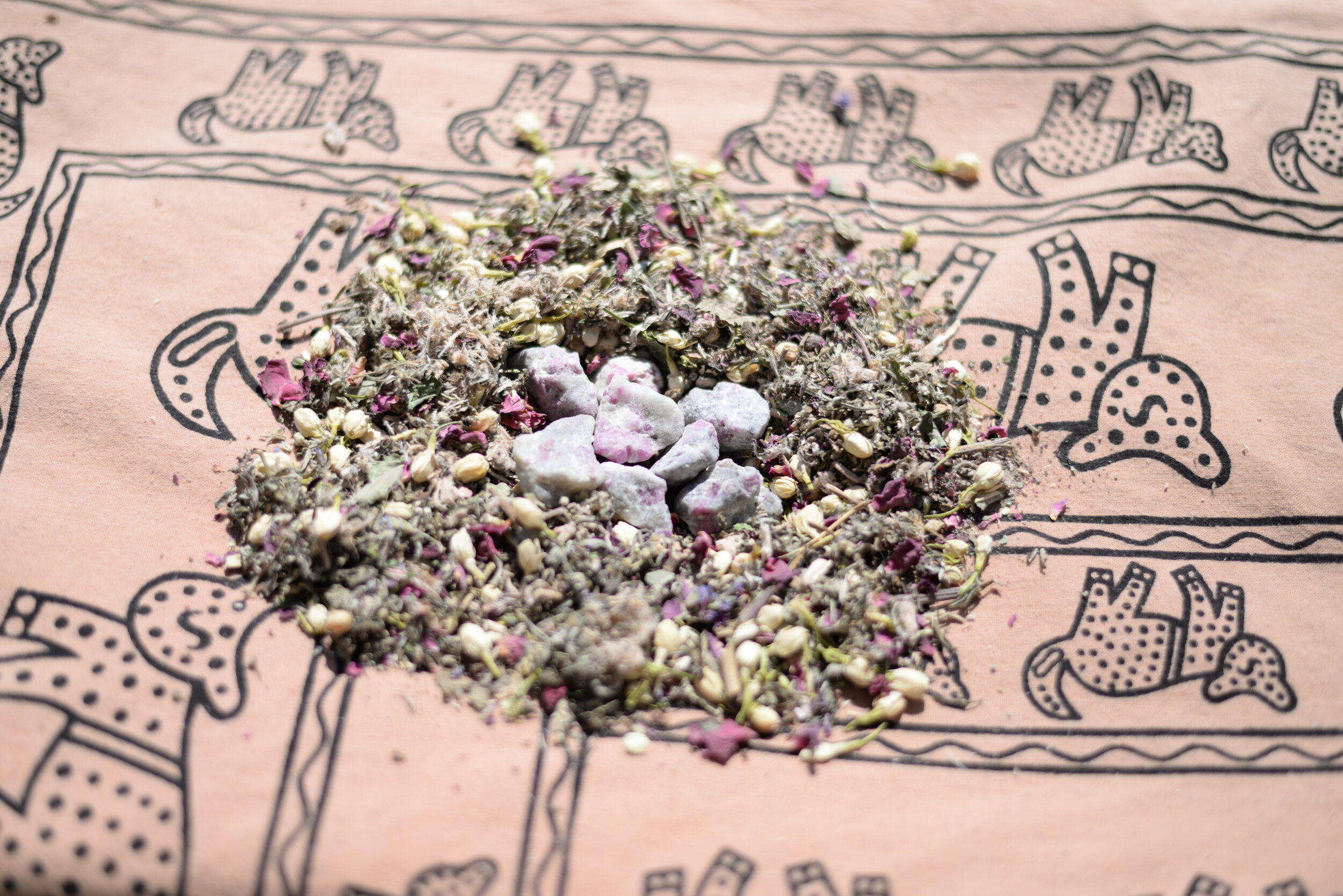 Ruby in Feldspar Stone