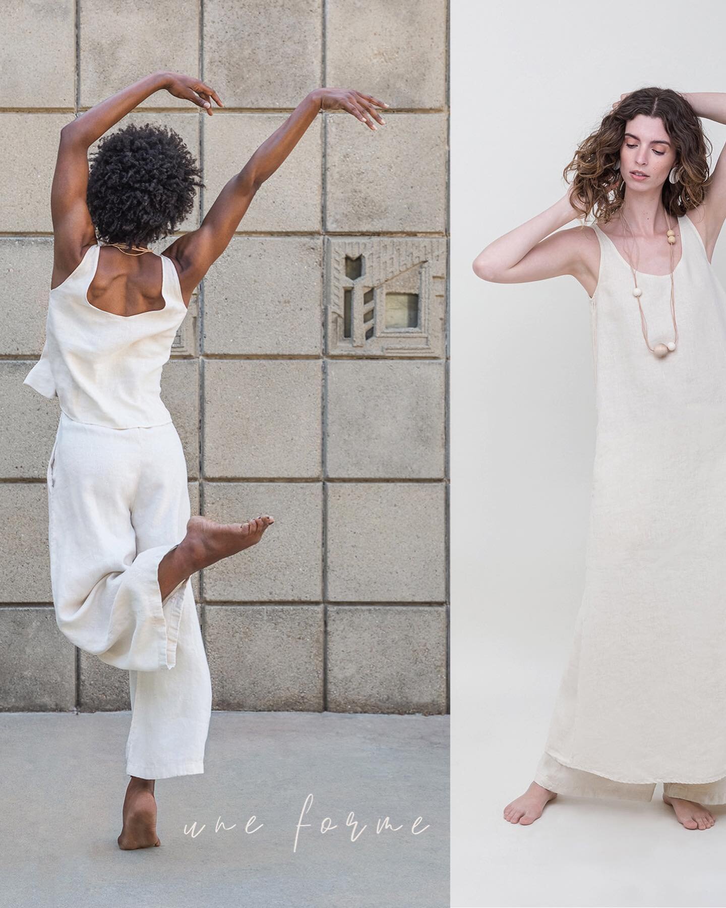 The brand new @une__forme spring collection has arrived. I am honored to be a part of this beautiful slow fashion, sustainably made in LA , for women by women, right from beginning. Watching you grow  and blossom @unitsofunits has been a joy and I ca