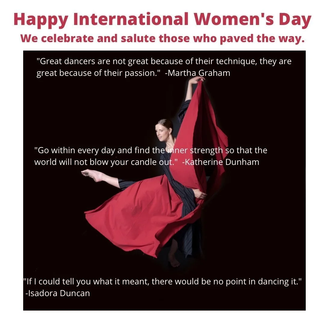 Happy International Women&rsquo;s Day! We celebrate and salute all of the women who came before and paved our way. Our beloved mover and shakers (pun intended) here&rsquo;s to you!  #internationalwomensday #womendancers #womenchoreographers #womenart