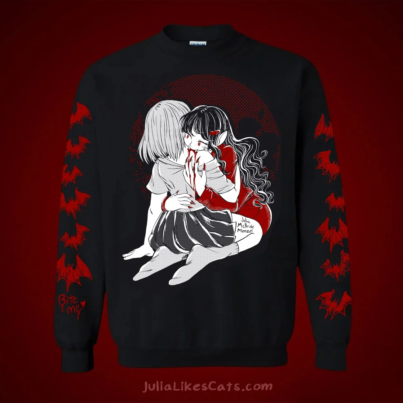 Vampire GF Crewneck — Julia Likes Cats