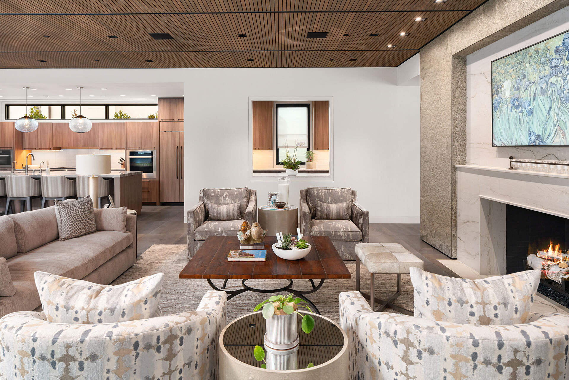  Modern comfortable contemporary living area in University Park, Dallas, Texas 