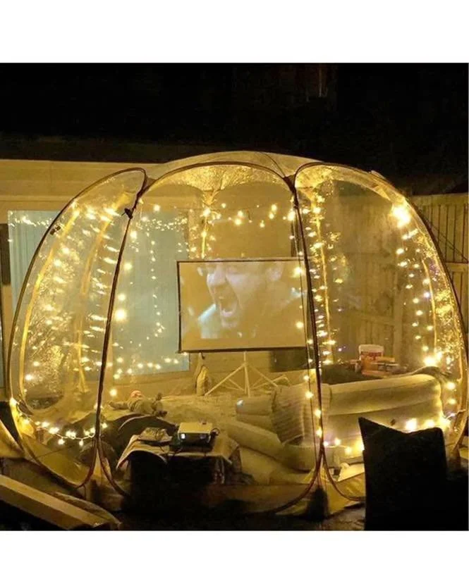 Bubble Tent - Don't let foul weather spoil your outdoor dinner party! Add-on the bubble tent to any tablescape. Comes with a heater for colder temperatures.