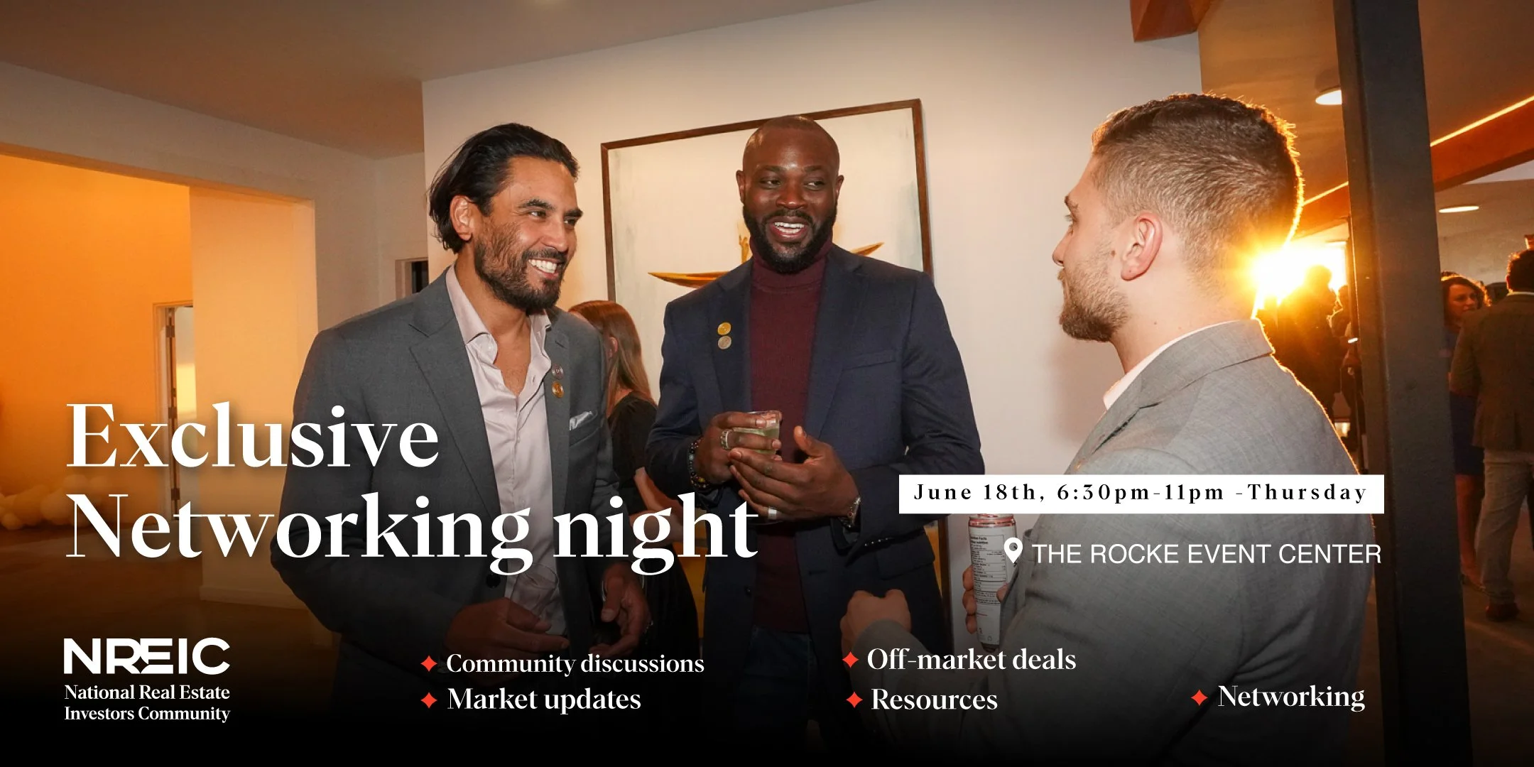 NREIC Exclusive Networking Night at The Rocke Event Center