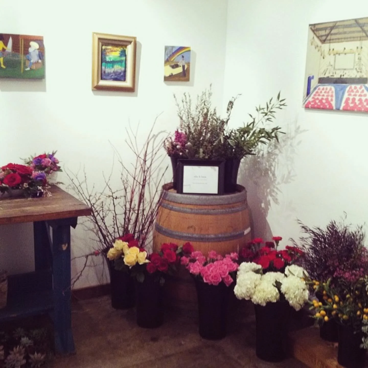 Throwing it back a little to the early days of Ella &amp; Louie. Back then I was working at a little place called @muniwine where friends would come and create and collaborate. Dave let me set up for Valentines week one year when my business was new.