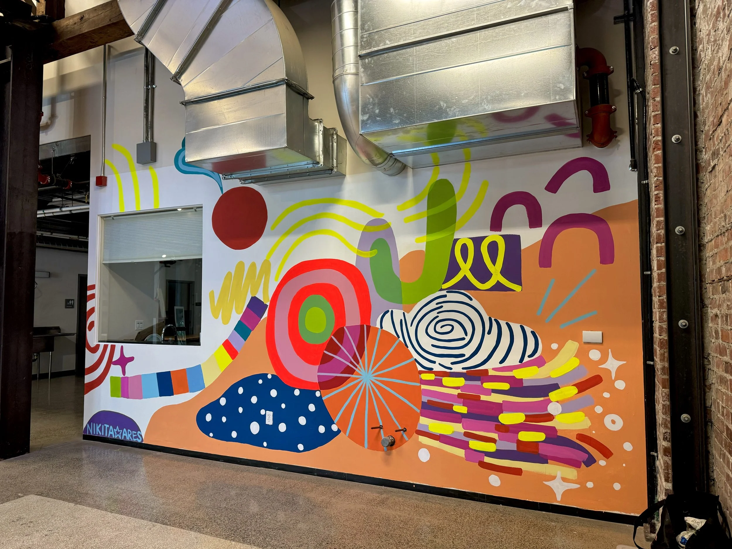 Mural for MadArt Studio, Seattle WA 2024