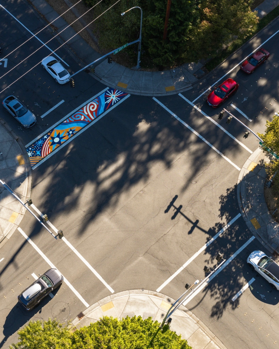 Crosswalk at Bellevue, WA 2026 
Photo by: Chance Merchant