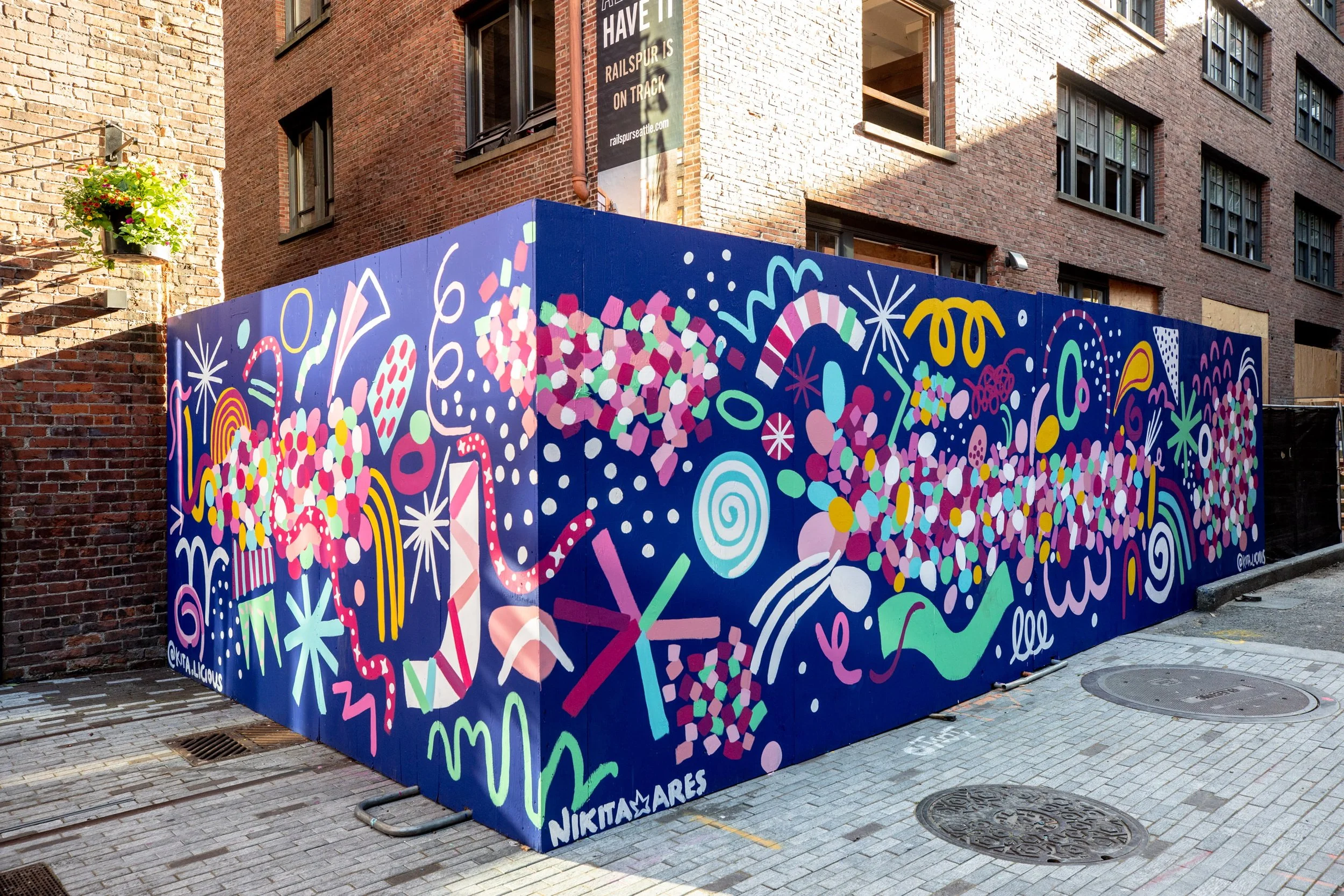 Mural for Railspur, Seattle, WA, 2023