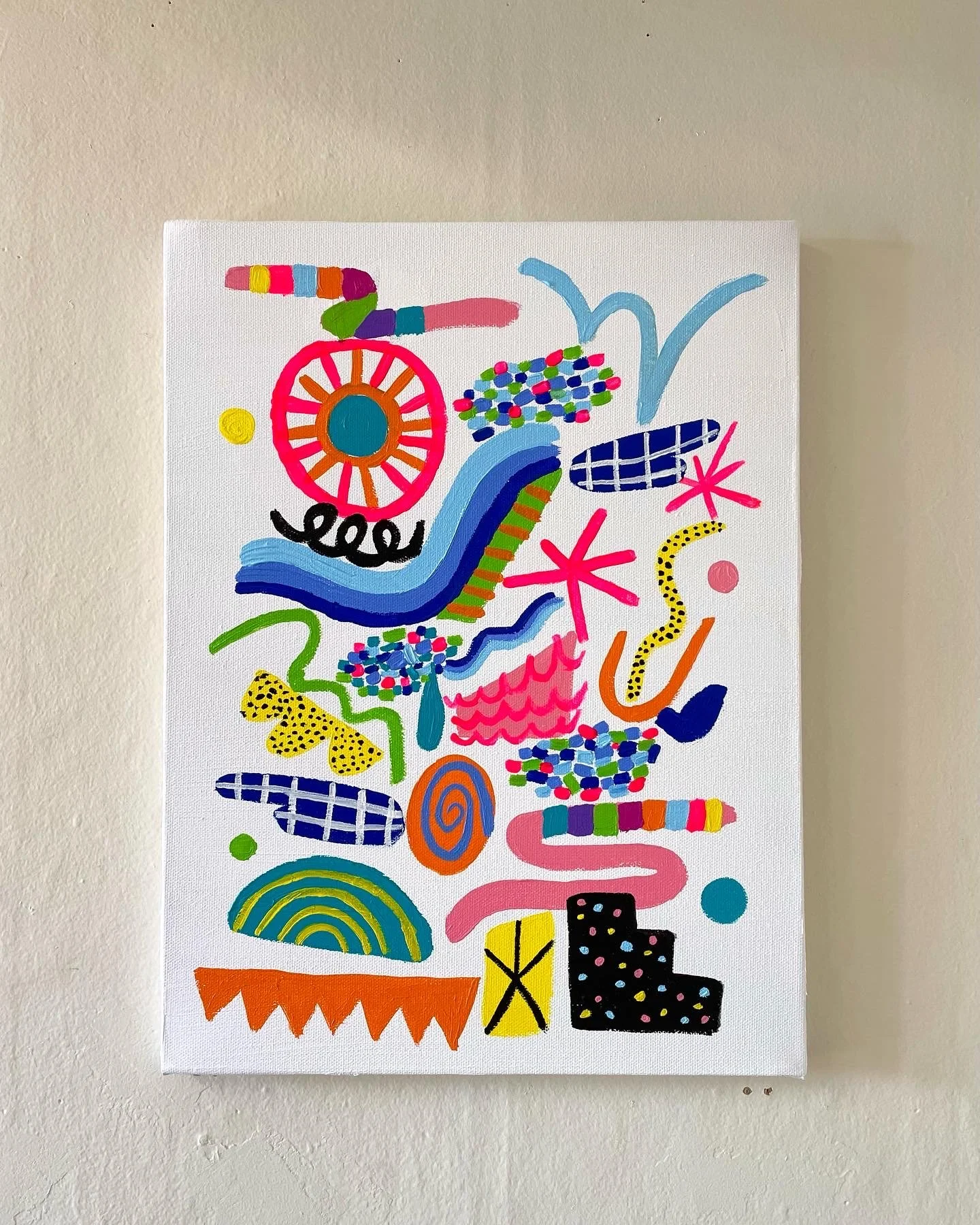 the lazy day, acrylic on canvas, 12x16 inches, 2022