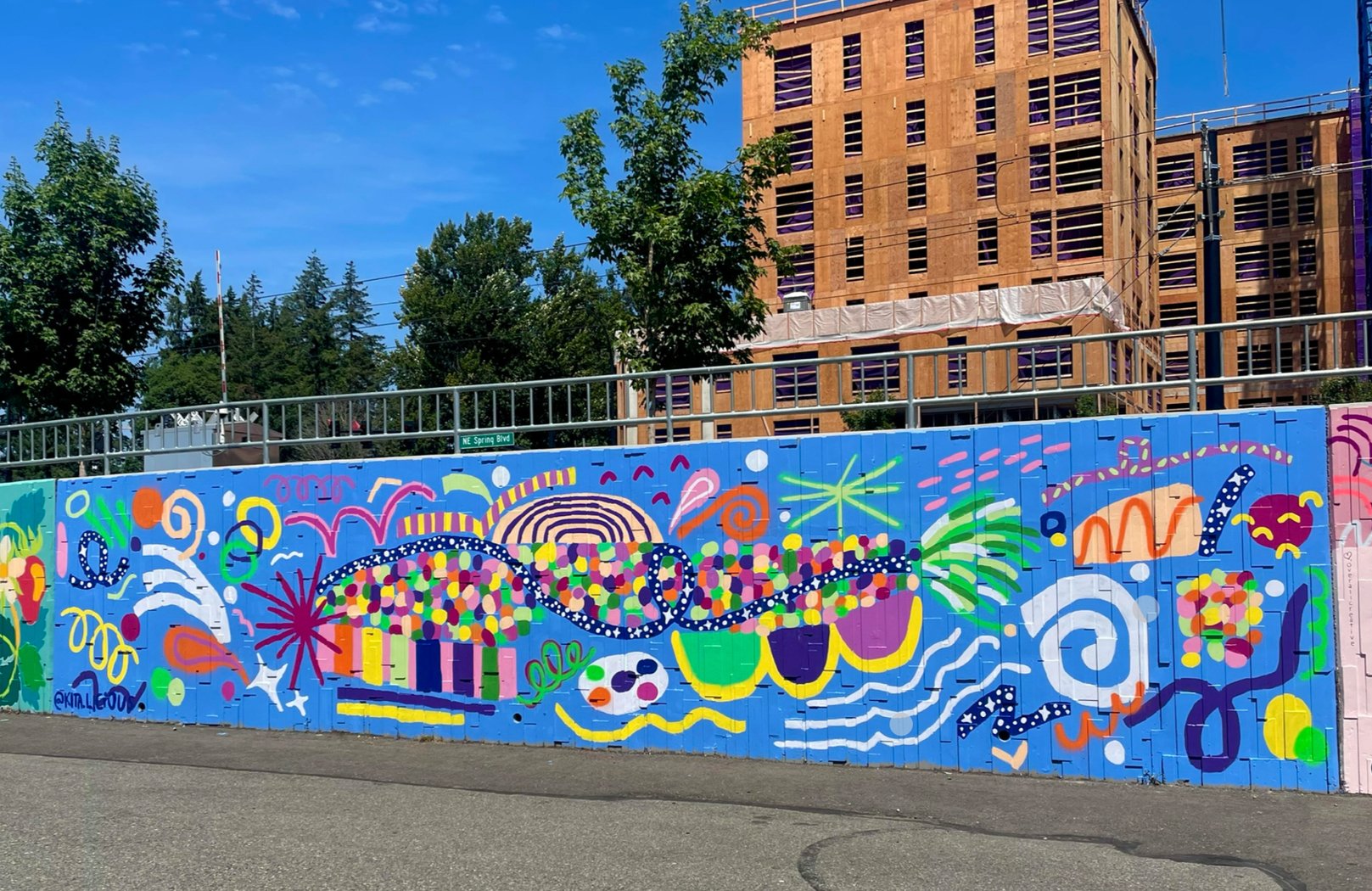 Mural for BelRed District, Bellevue WA, 2023