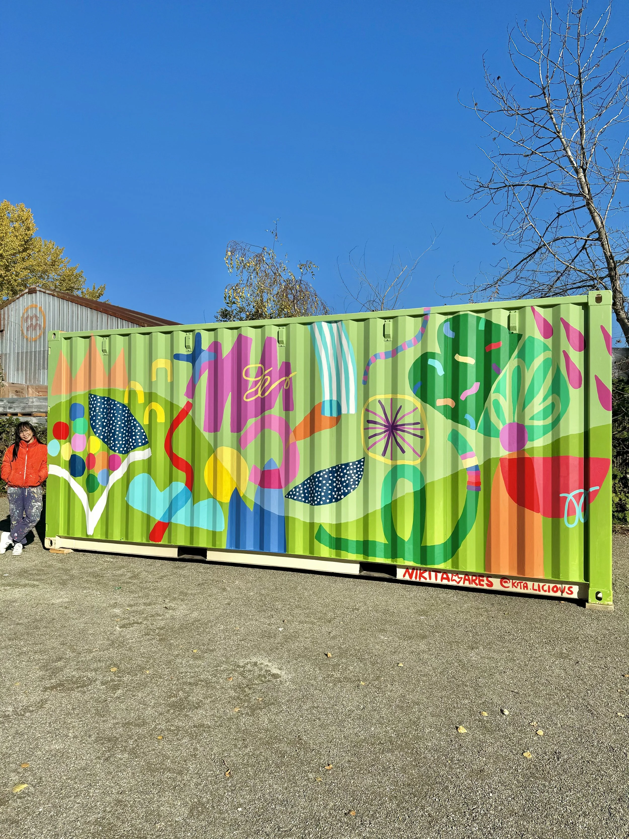 Mural for Eastrail Partners at Bellevue, WA 2024