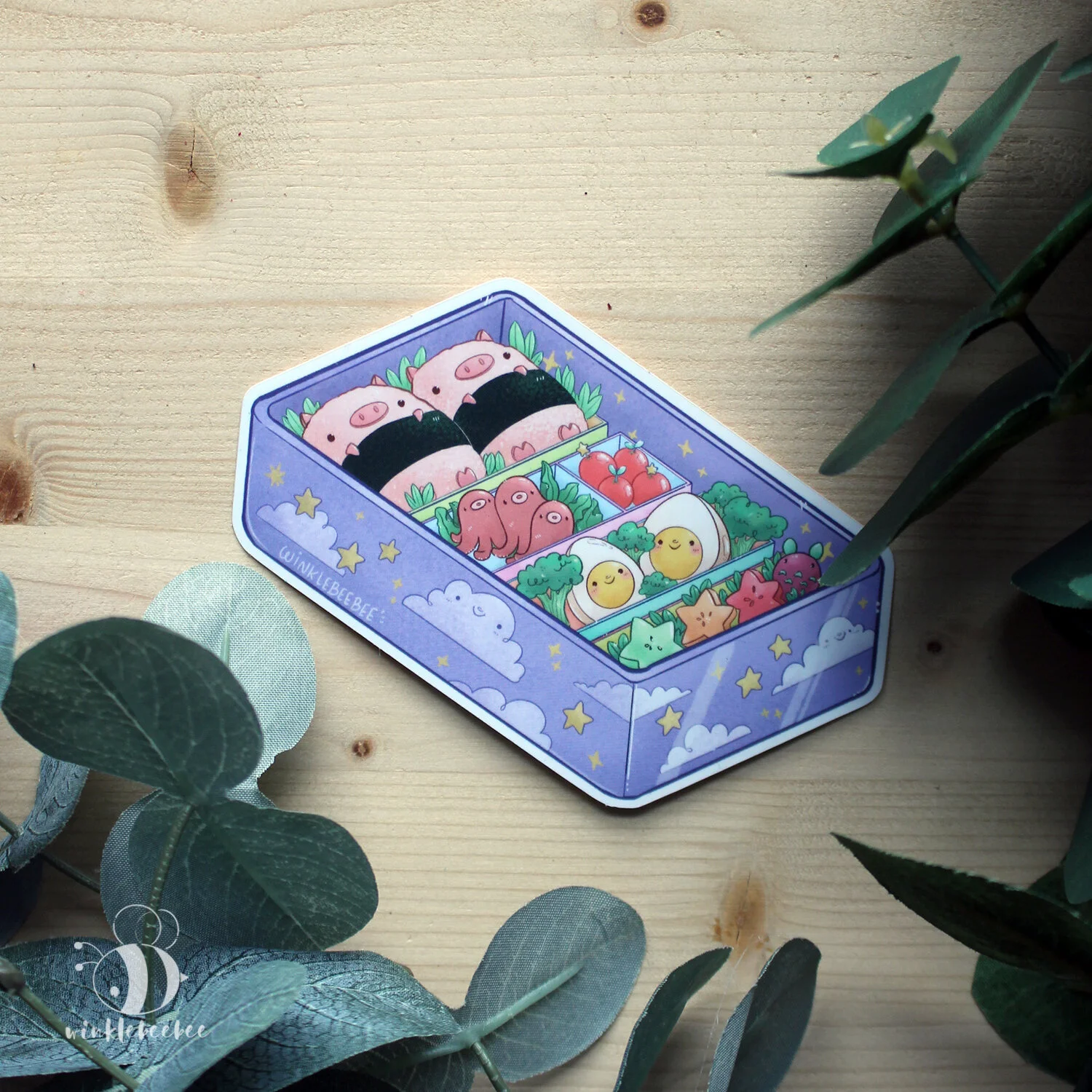 Kawaii Bento Box Sticker