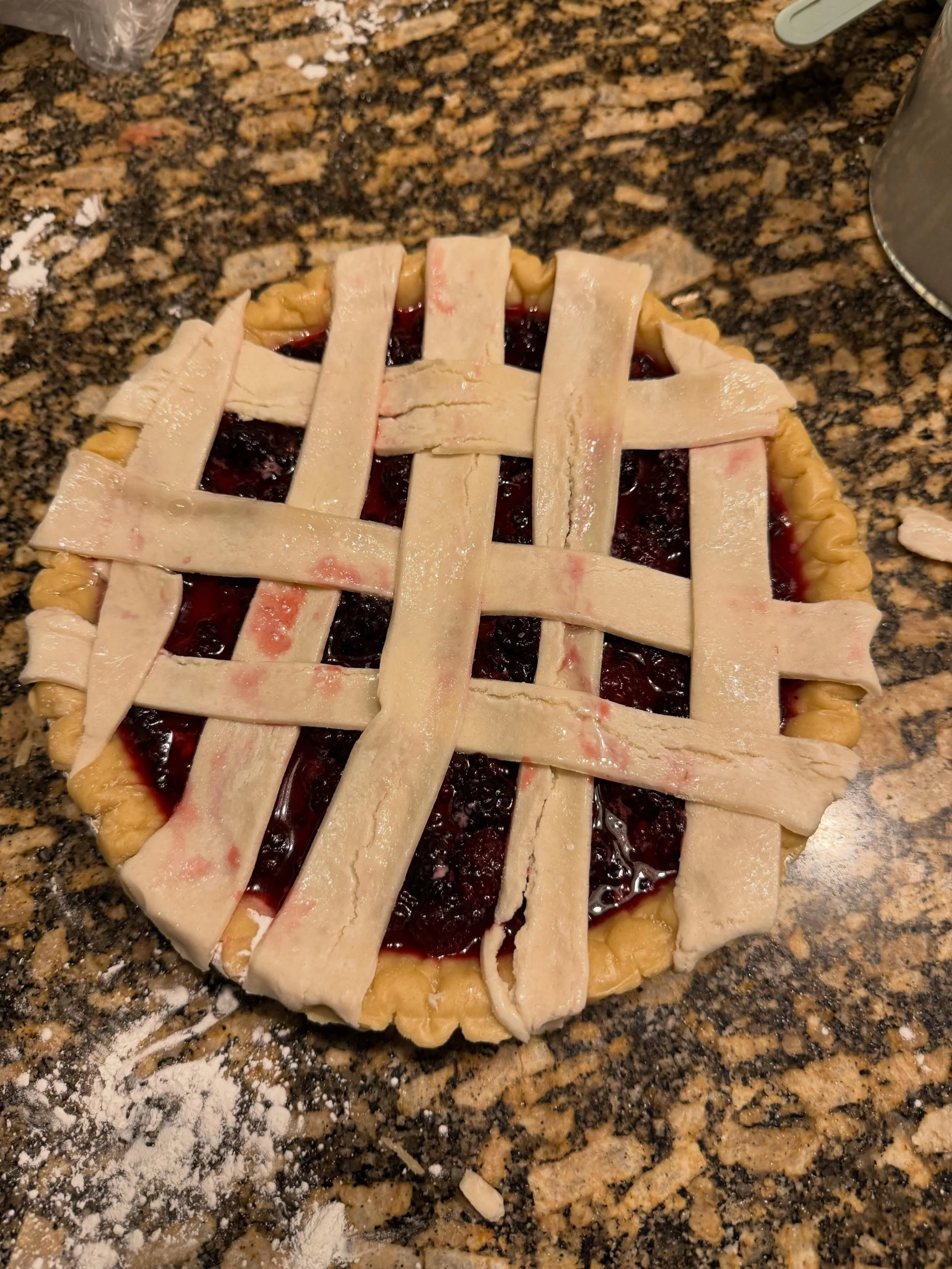 1st blackberry pie of the season&hellip; oh so yummy!