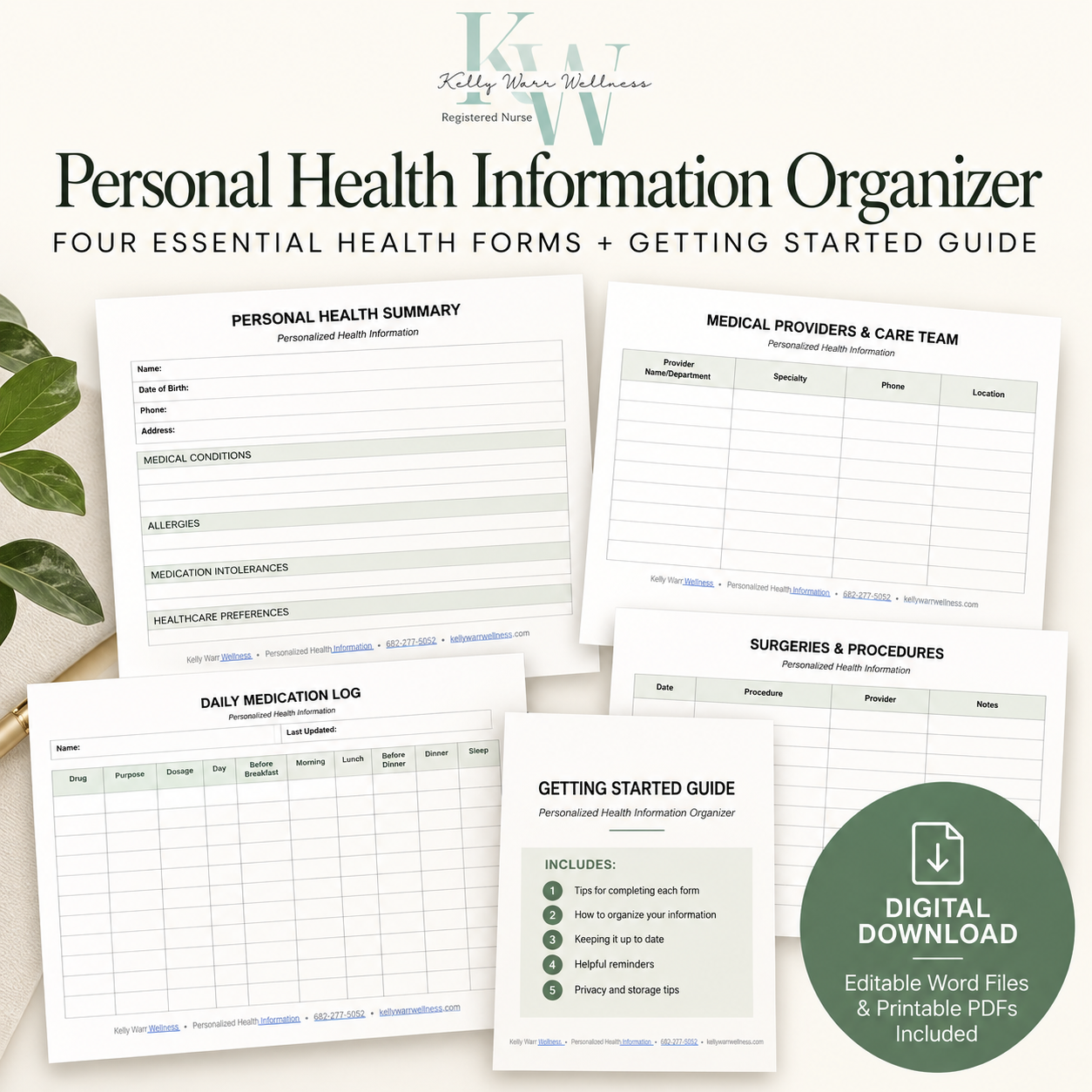 Personal Health Organizer Forms.png