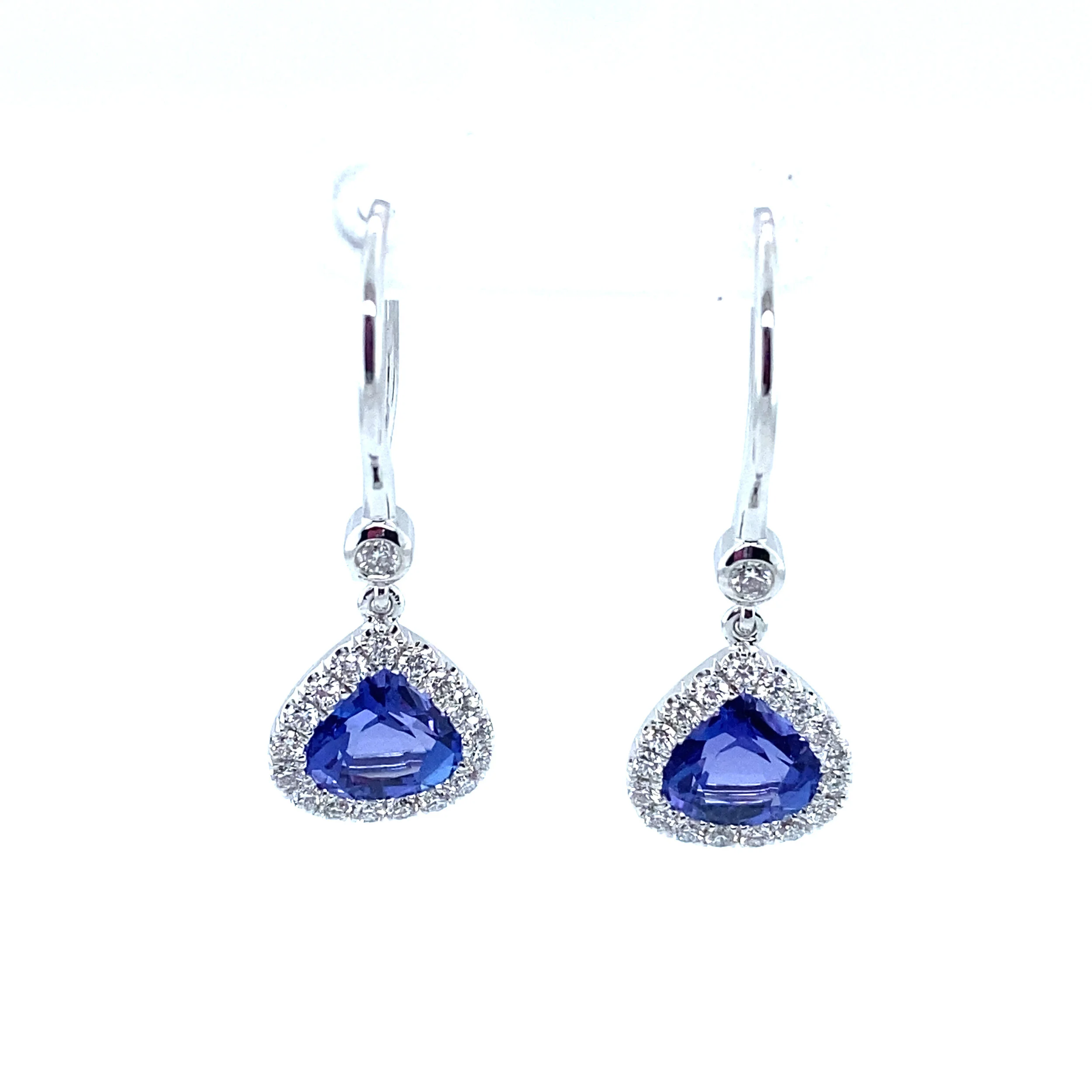 Tanzanite Pear Drop Earrings