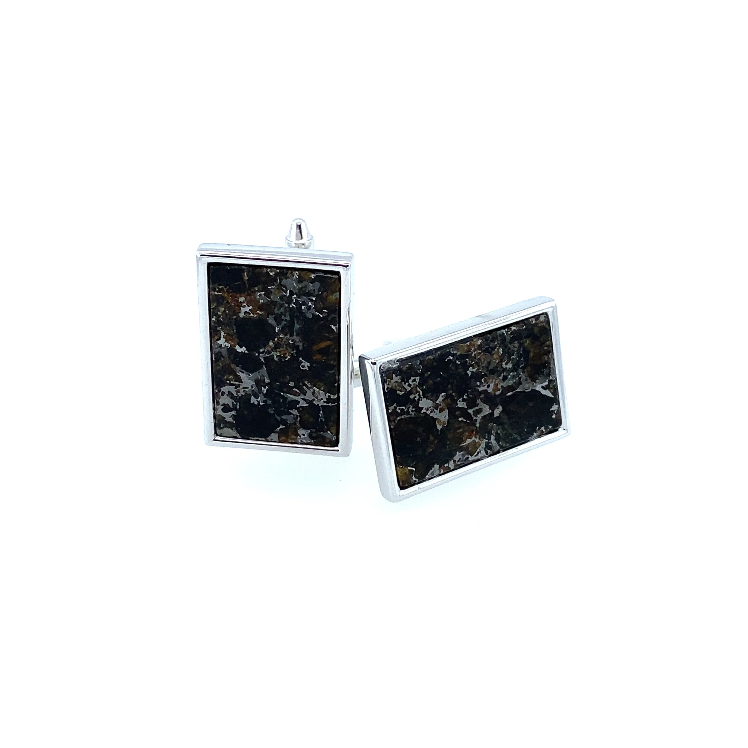 Meteorite Cuff Links
