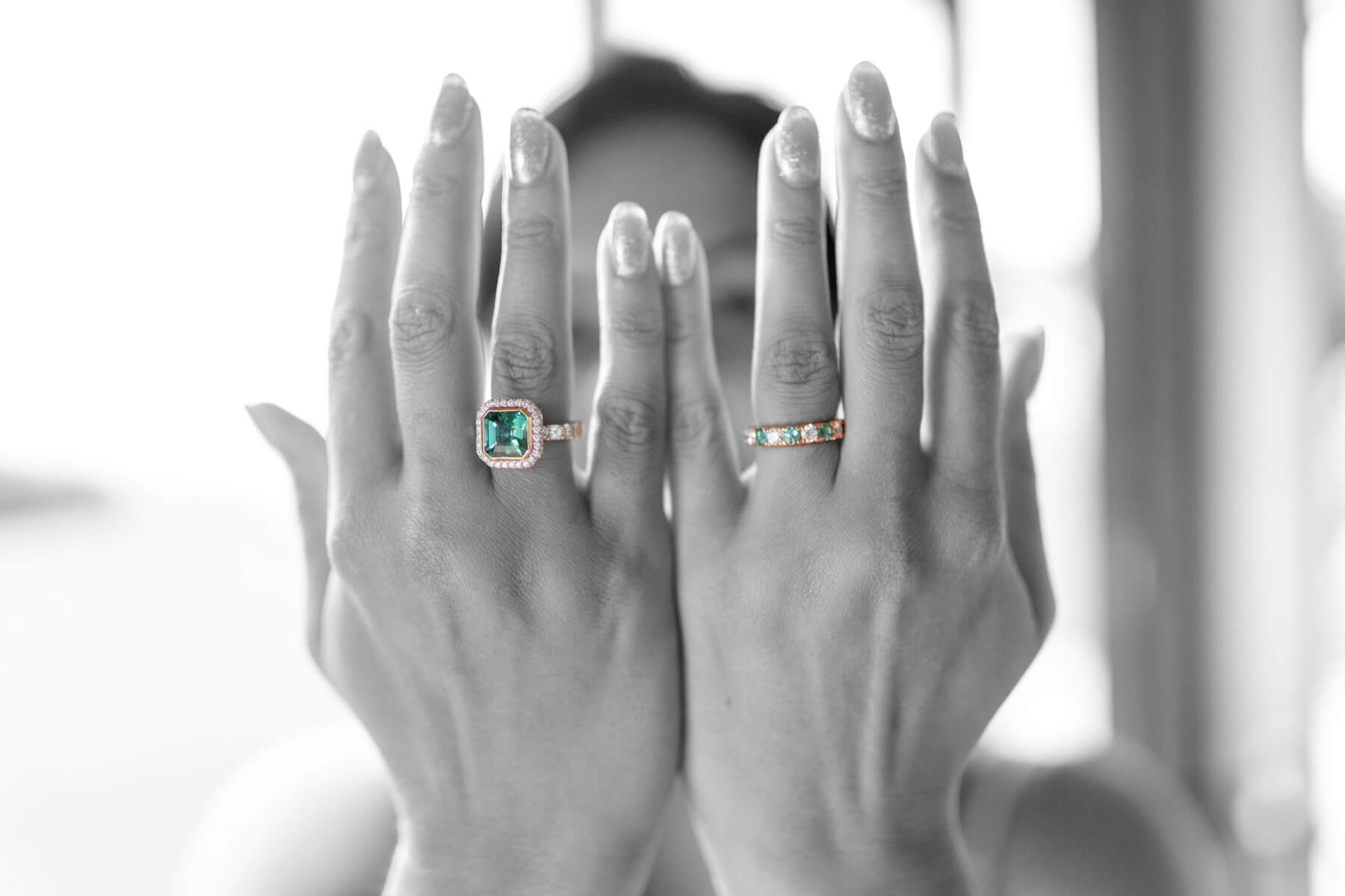 Custom made with love…Teal Australian sapphire and diamond ring.  #rachelbethjewellery | Instagram