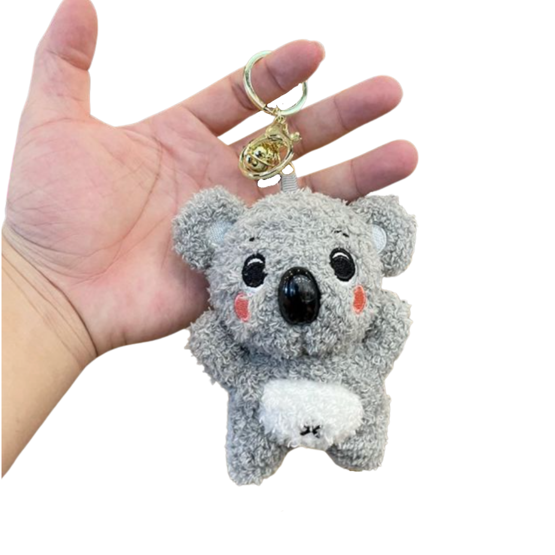 JETTINGBUY 1PC Plush Koala Keychain Stuffed Animal Koala Doll Toys Backpack  Pendant Gifts