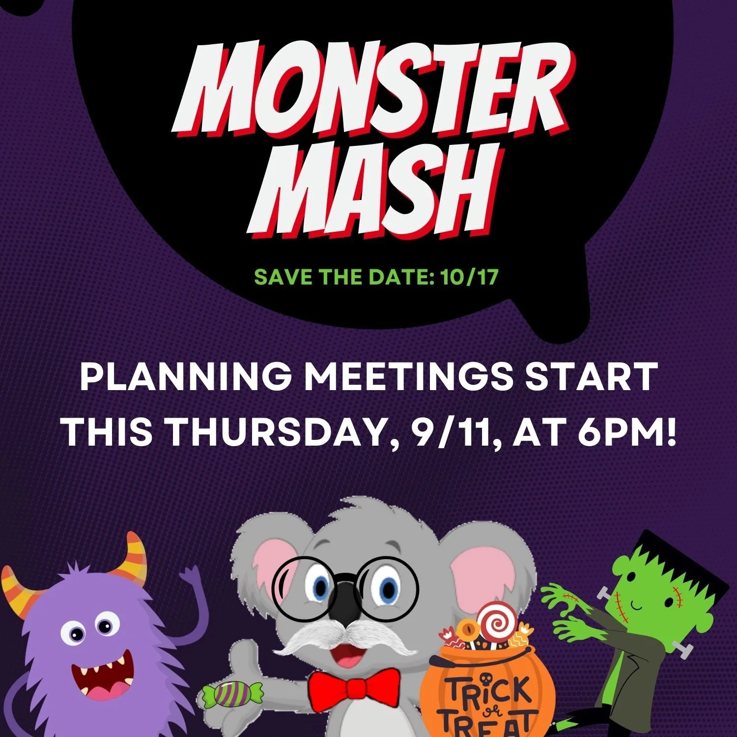 Monster Mash Planning Meeting
