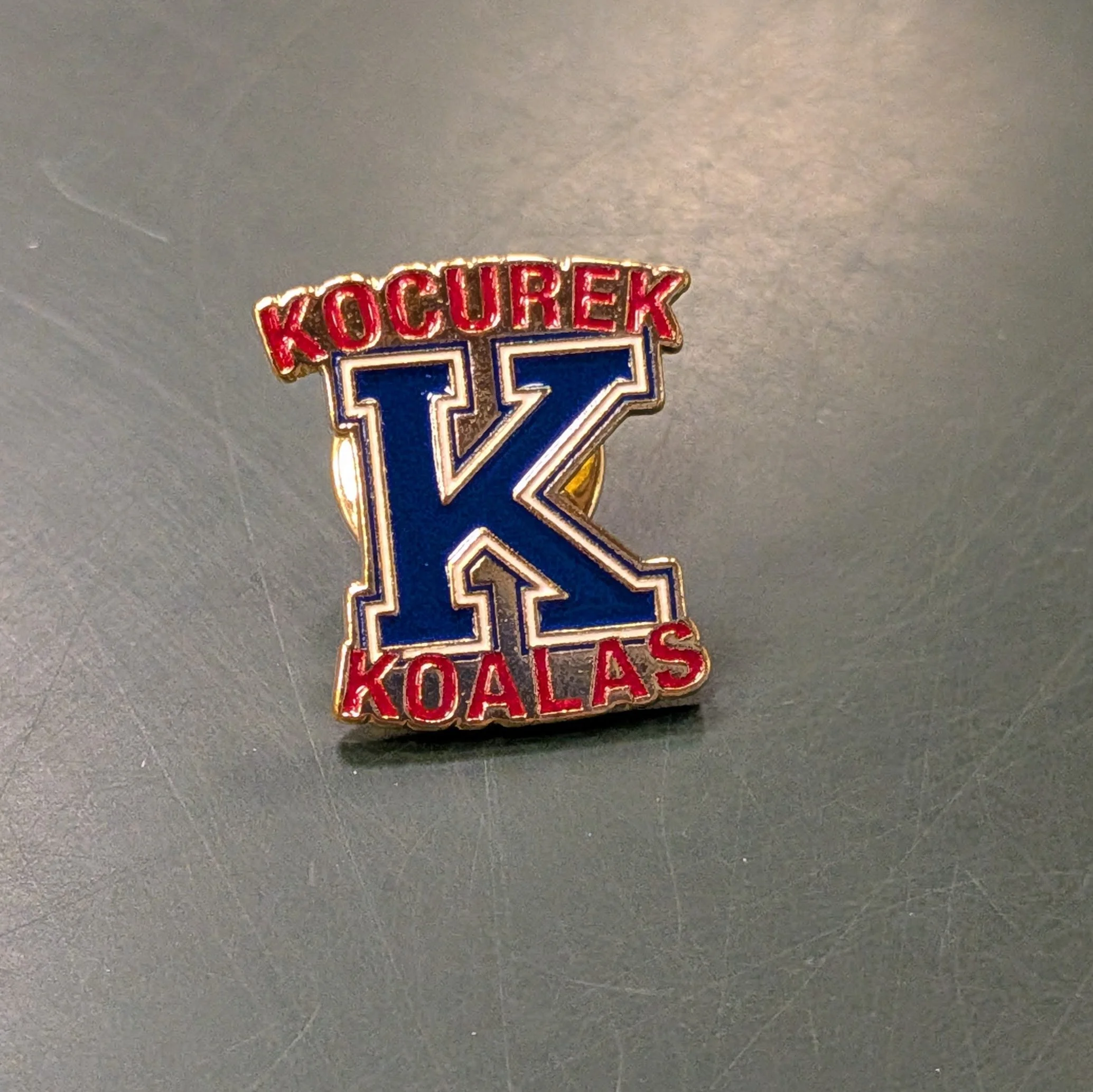 Letter K Enamel Lapel Pin