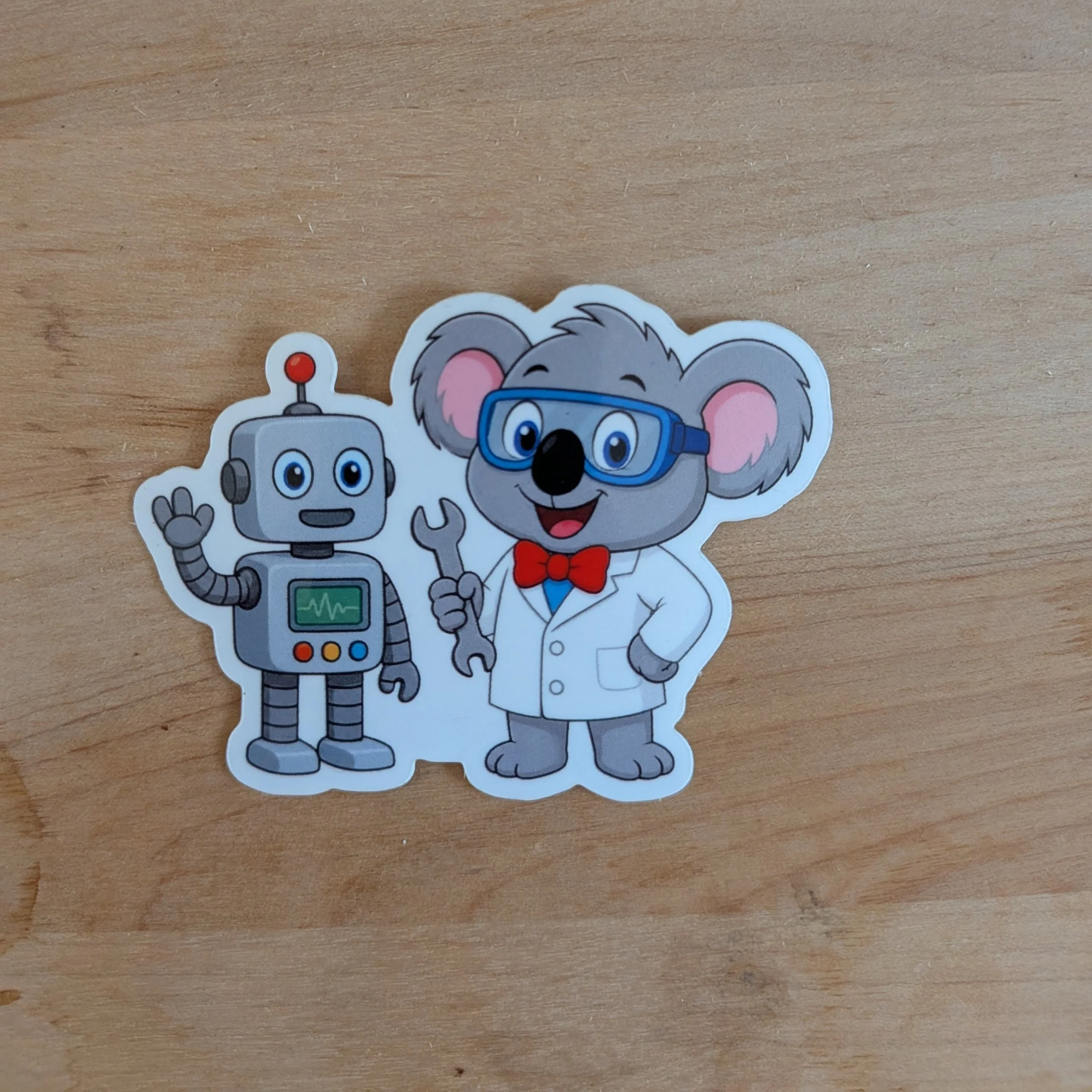 Koala Scientist Sticker