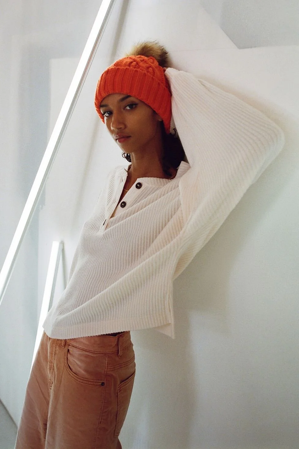 UO Day Dreamer Cozy Henley Top