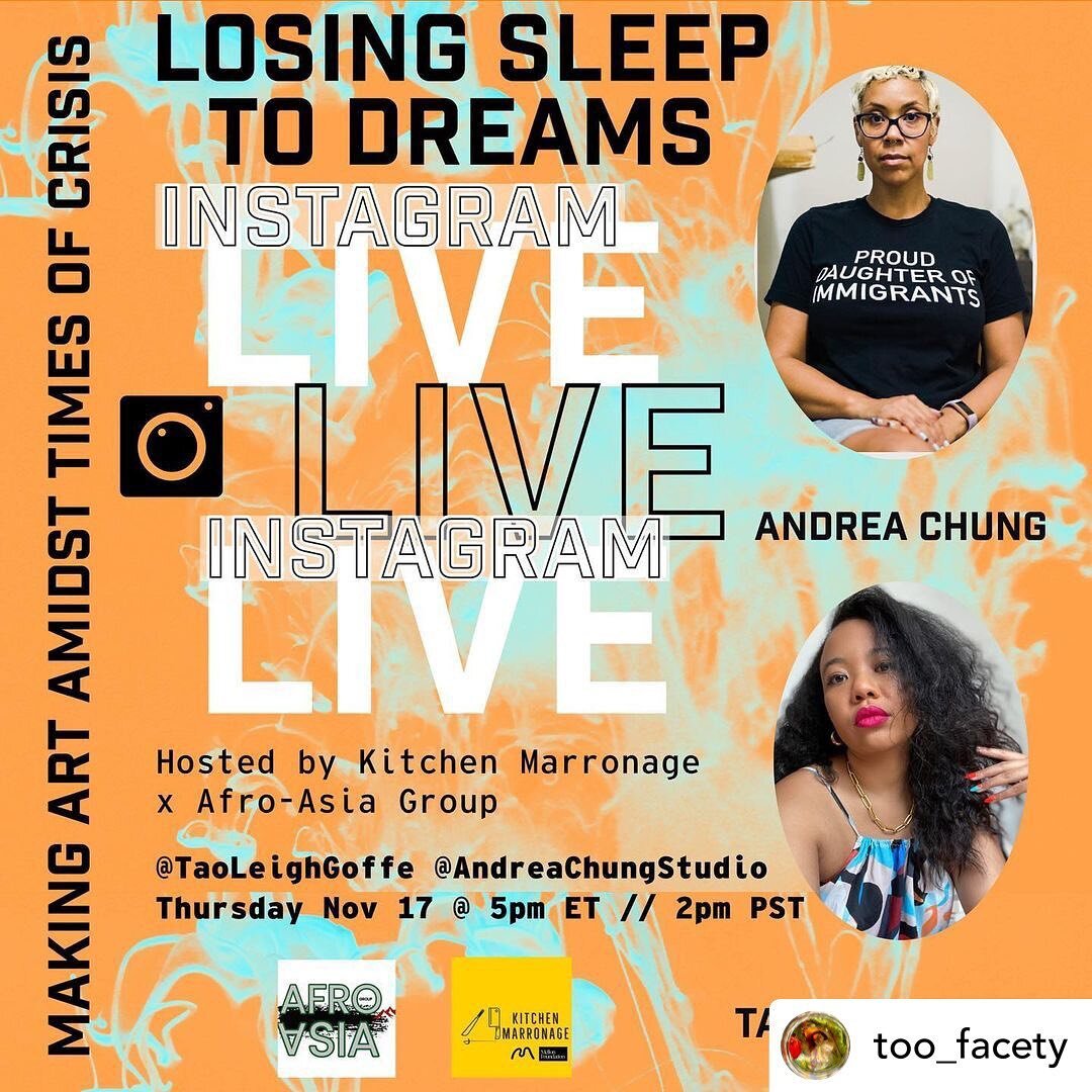 TUNE IN on IG live THURSDAY 🪩✨👌🏾 Posted @withrepost &bull; @too_facety Tune in Thursday Nov 17 on #IGLive 5PM ET // 2PM PST for an artist talk on  the importance of sleeping! 🛌

Dreams, art making and finding time for rest! 🎨 

Visual Artist #An