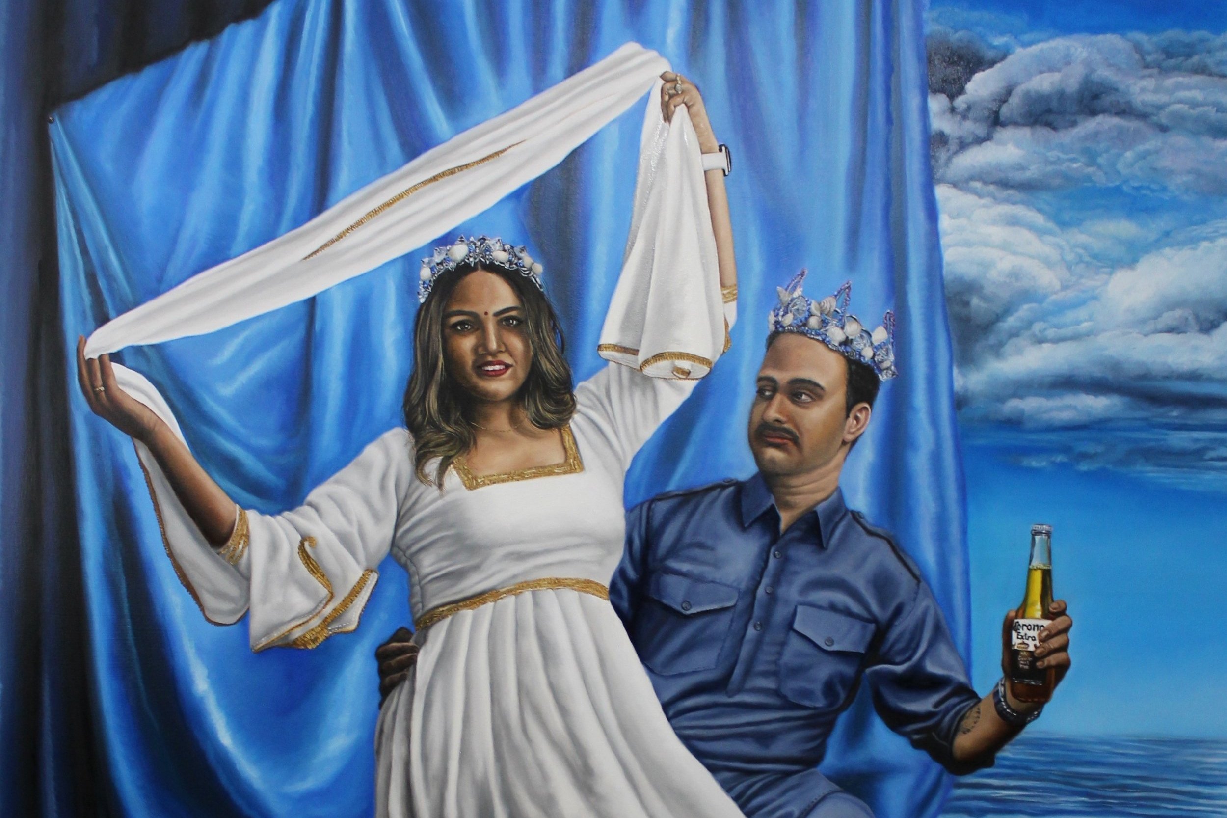 Bikram and Gagan as Poseidon and Amphitrite ( The Marriage of Poseidon and Amphitrite)