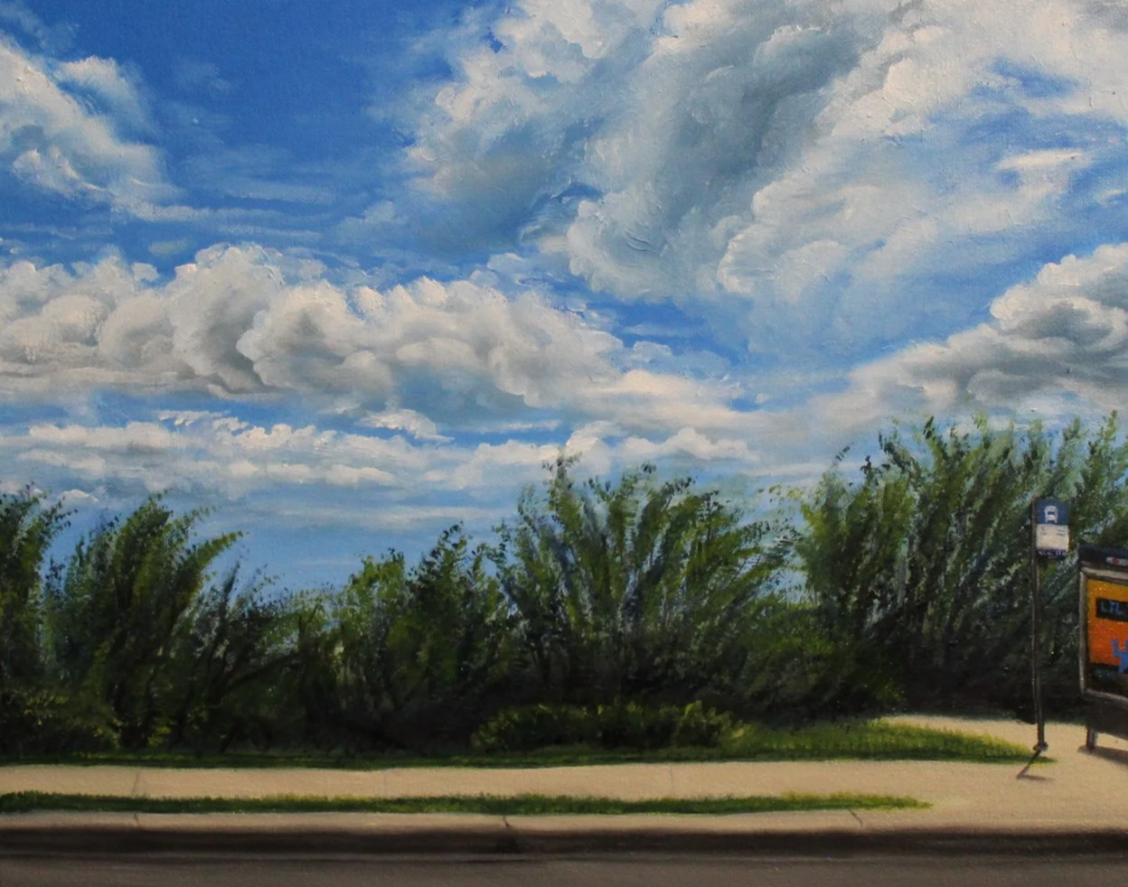 View of the Clouds (Edmonton Bus Stop)