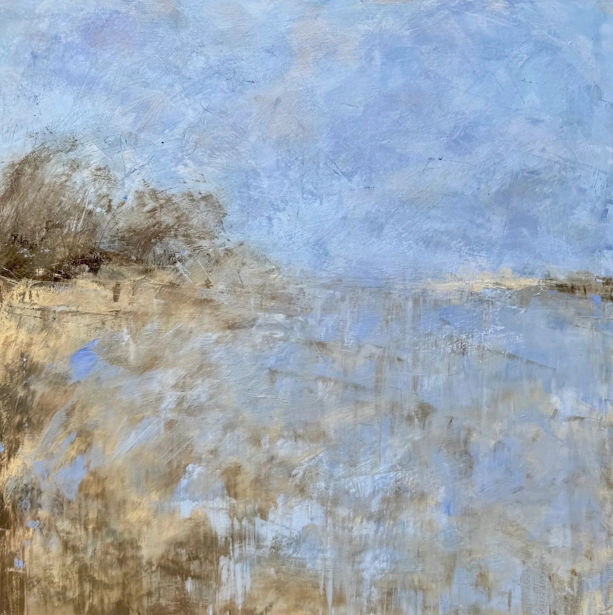 "Pale Drift of the Day" 20" x 20"