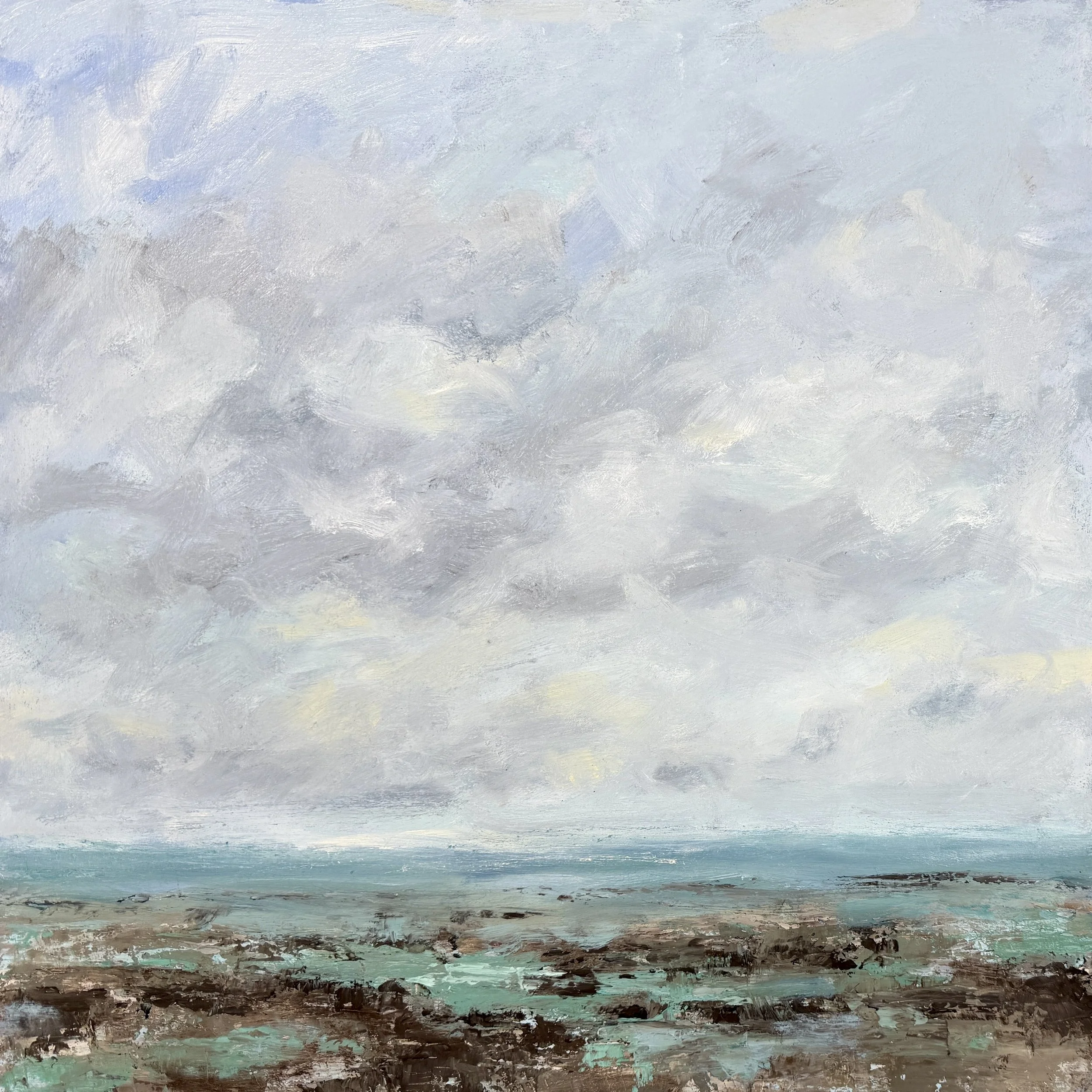 "Low Tide at the Craggy Shore" 20"by 20"