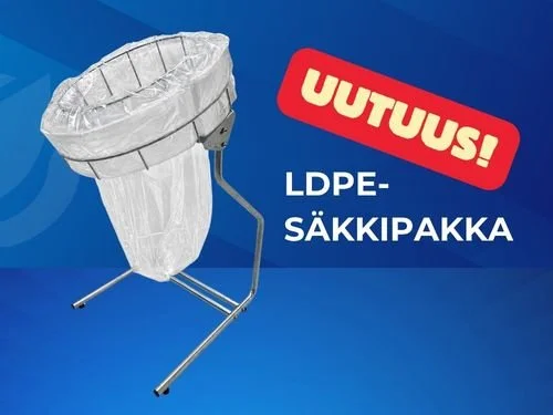 Nyt saatavilla LDPE-säkit SACLO Jumbo -keräystelineeseen! 