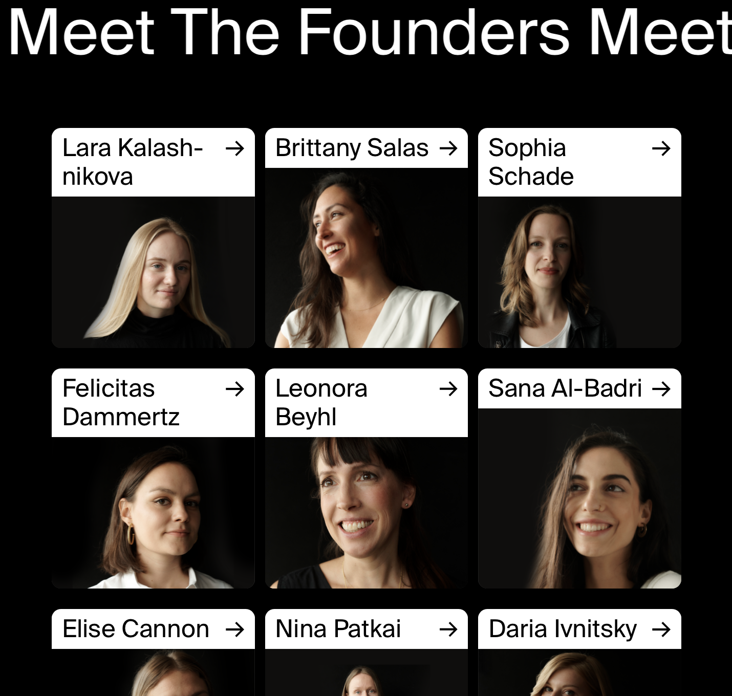 People are at the heart of community and the Factory Berlin website mirrors this with features such as the spotlight profiles.