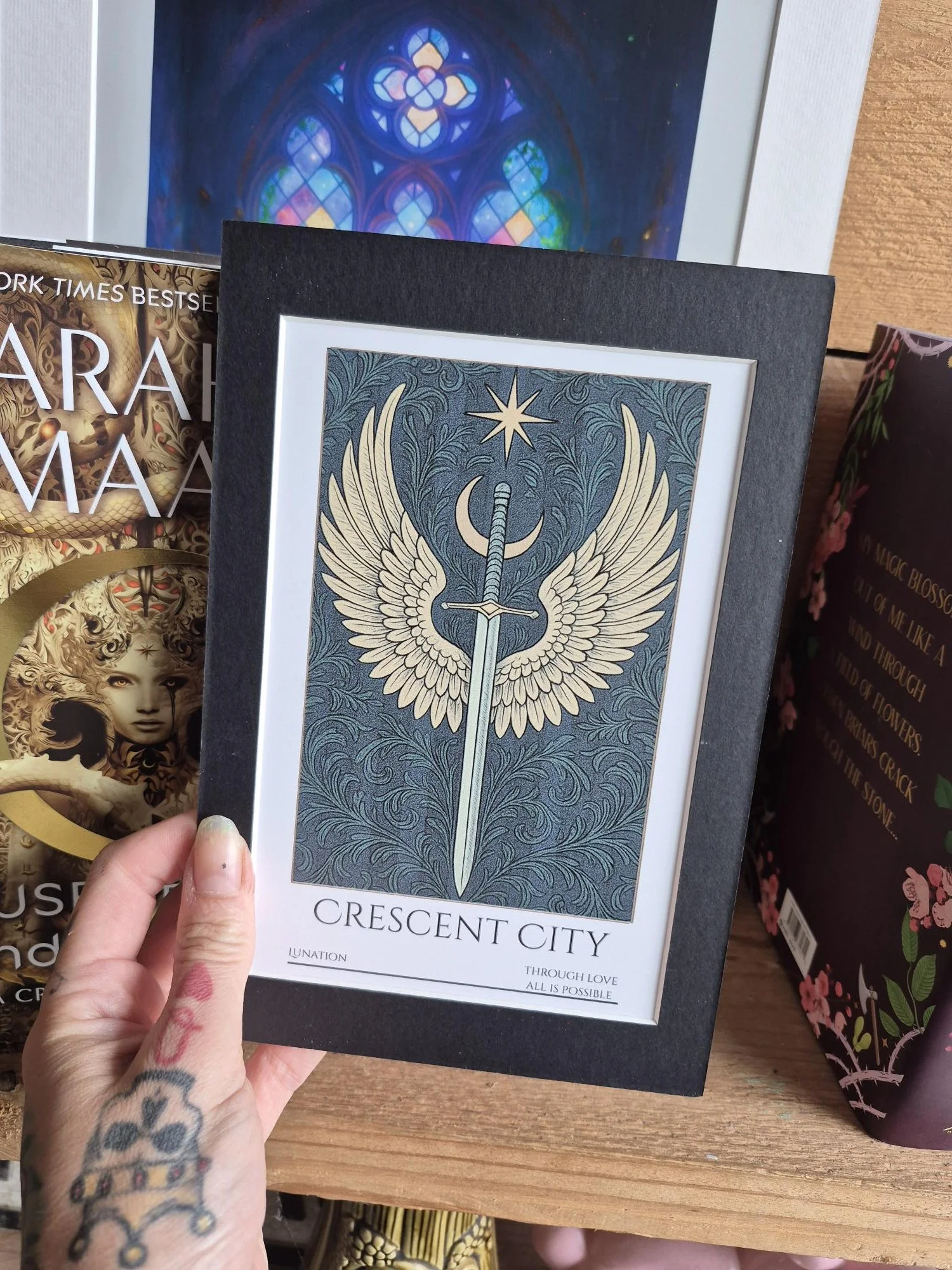 VELARIS FIREHEART Crescent City theme Art, Set of 3! Book Inspired Fan Art Print