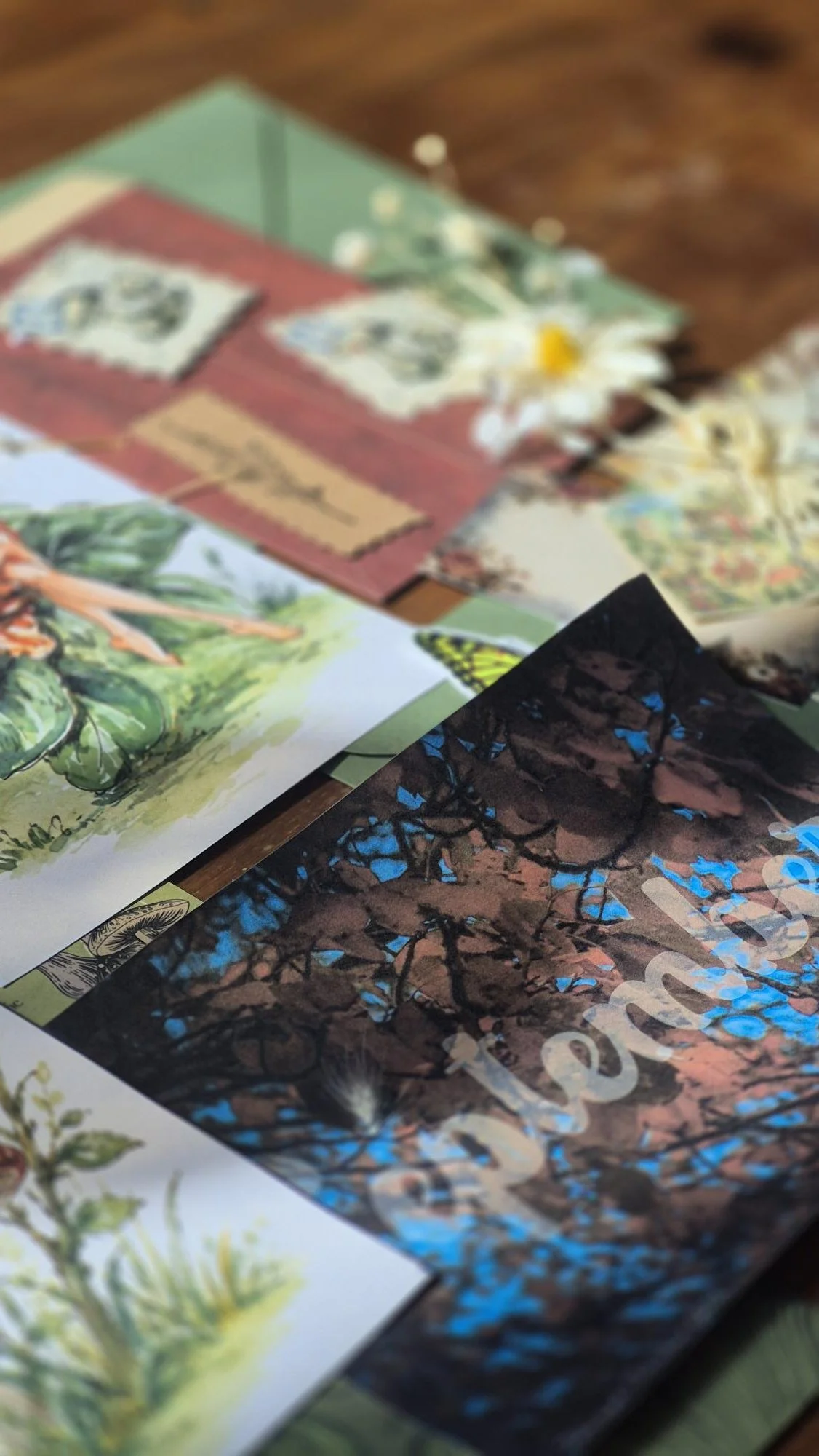 Discover September’s Book Mail Club, filled with whimsical fairy artwork, mushroom stickers, dried flowers and vintage-inspired woodland treasures created especially for book lovers.