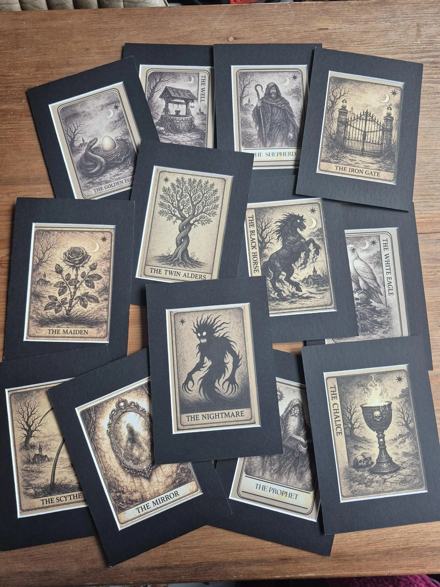 One Dark Window PROVIDENCE CARDS – Full Deck Fantasy Tarot Cards | Gothic Bookish Art | Dark Library Decor | Twin Alders Card, ACEO Cards