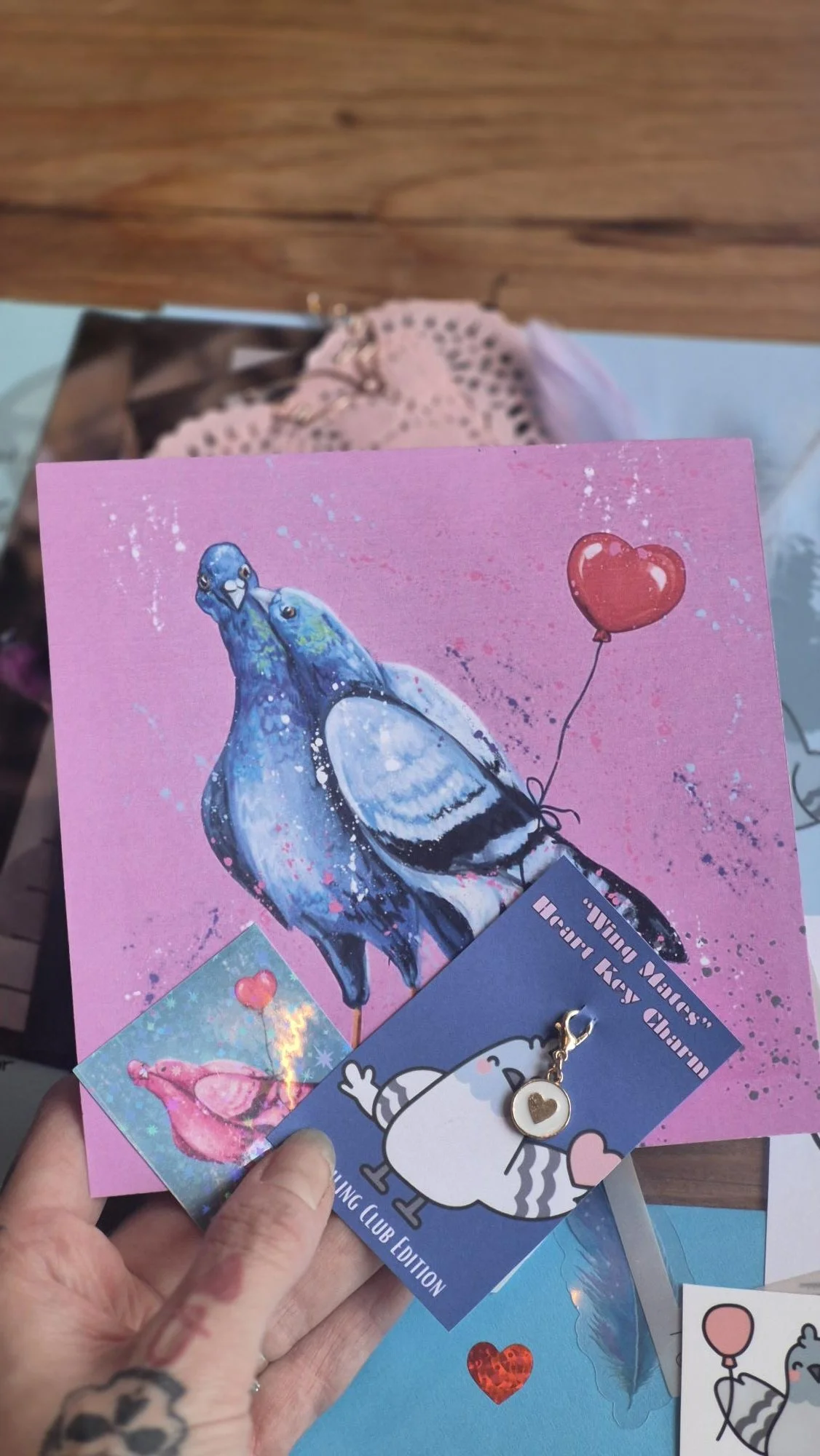 SNAIL MAIL Club, Pigeon Love Bird Art Mail Club, Bookish Stationery Pack, Journaling Scrapbook Kit, Reader Gift, Pen Pal Kit, Booktok