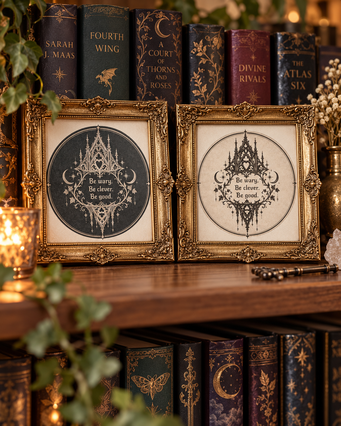 Be Wary. Be Clever. Be Good. | Gothic Fantasy Mounted Art Print