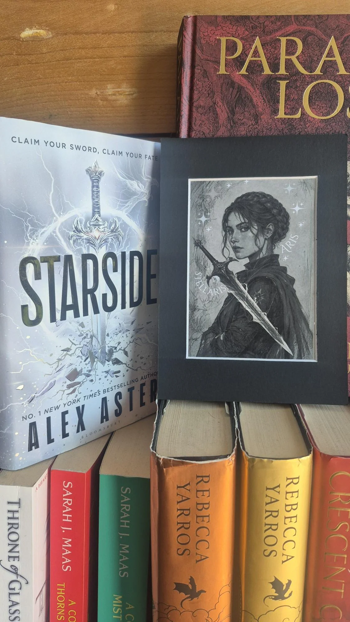 ARIS STARSIDE Art Print | Fantasy Bookish Wall Art | Bookshelf Decor | Gothic Reader Gift | Celestial Star Design