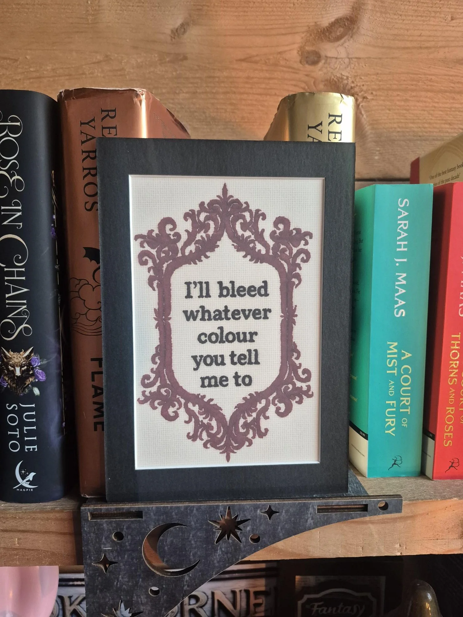 Throne of Glass Dorian Art Print, Bookish Quote, Fantasy Bookshelf Decor